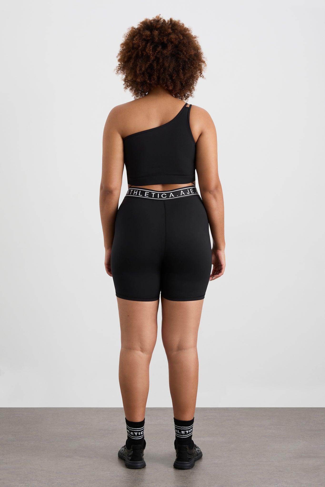 Asymmetric Ribbed Crop Top 386 Product Image