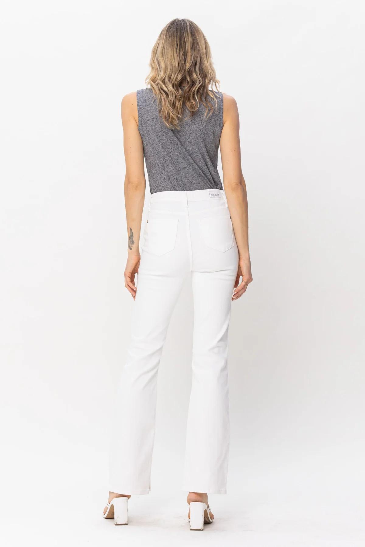 Judy Blue High Waist Side Slit Slim Boot Cut Jeans Product Image