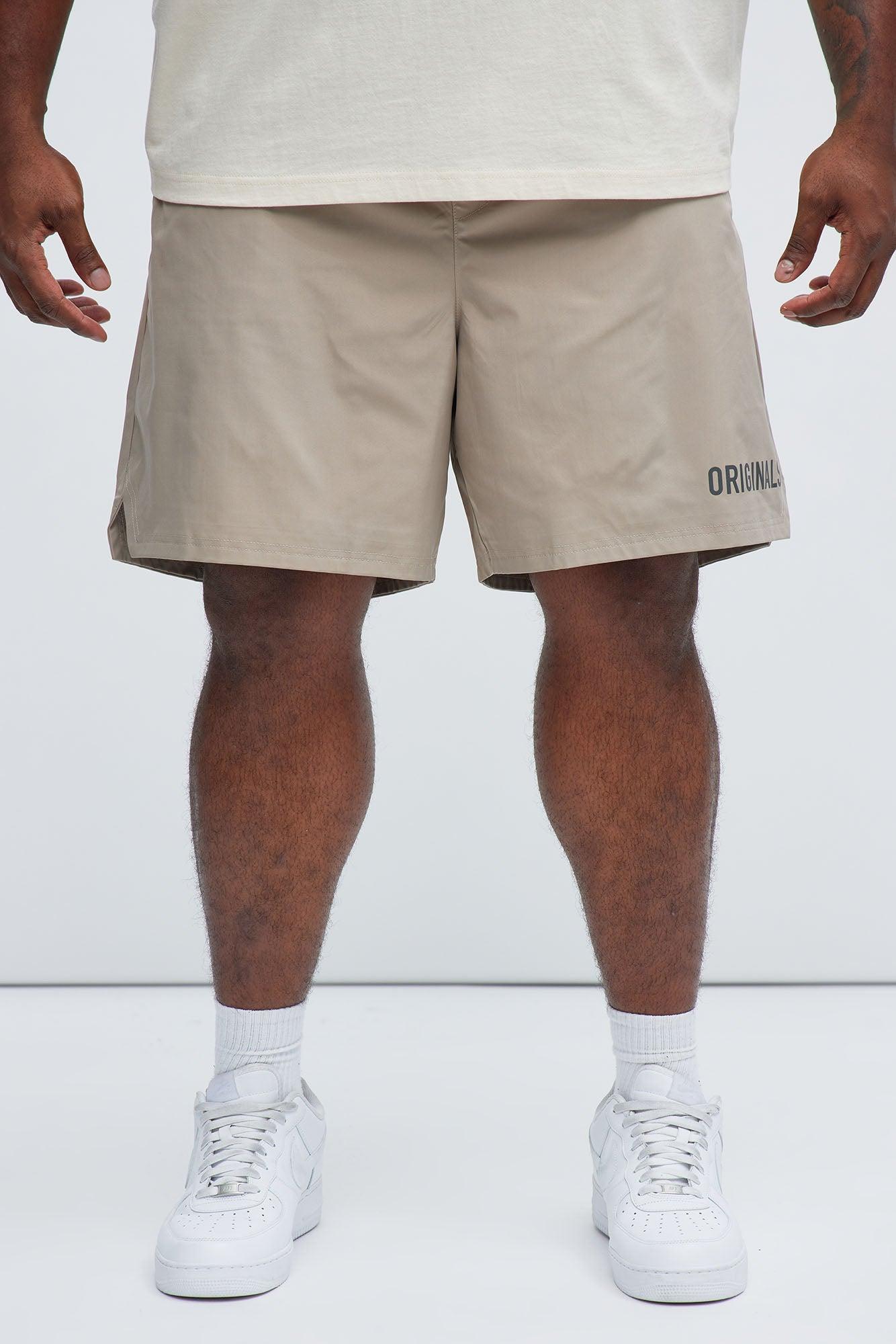 Originals Nylon Warm Up Shorts - Stone Product Image