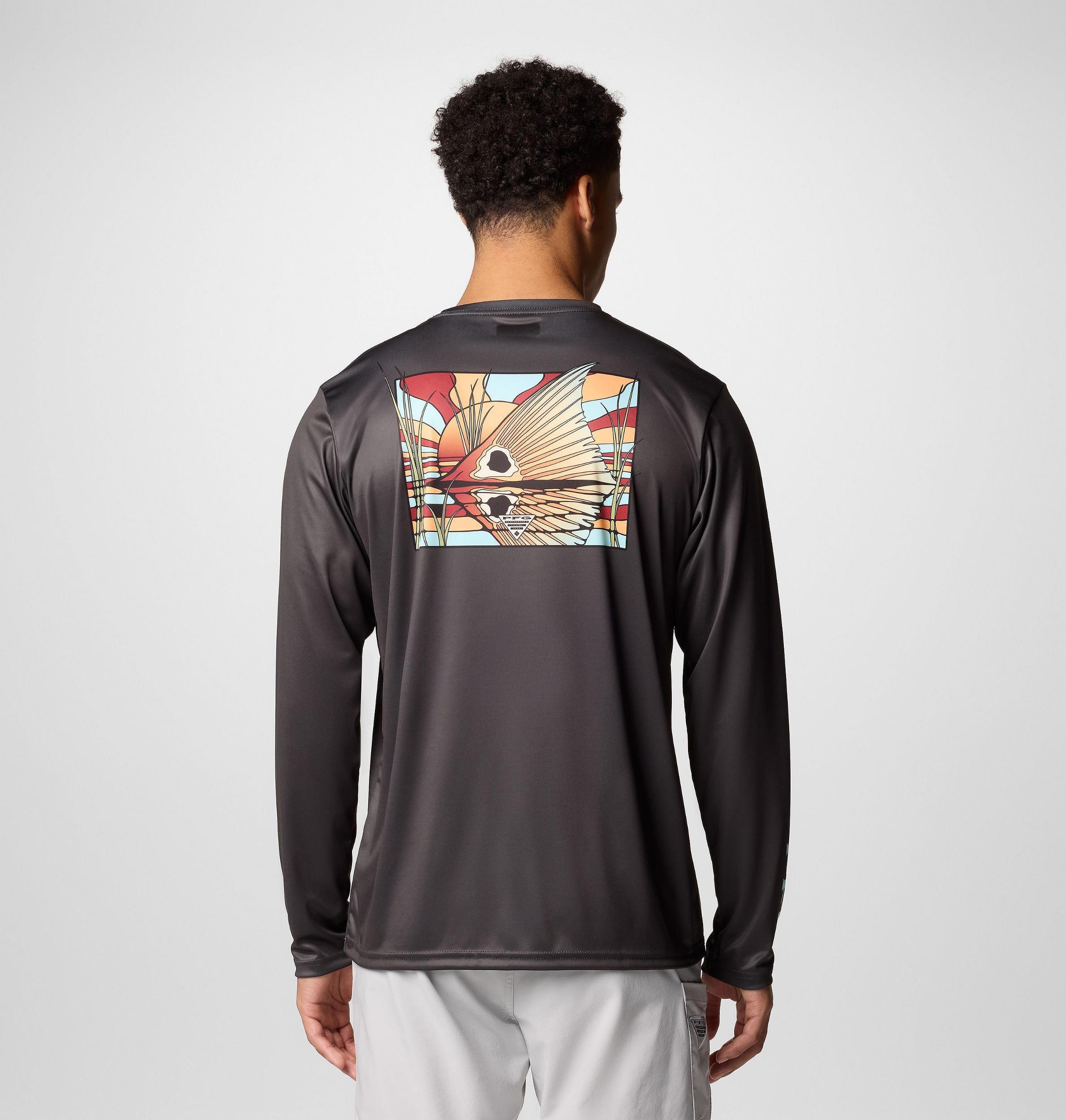 Columbia Mens Terminal Tackle PFG Fish Shine Long Sleeve Shirt- Product Image