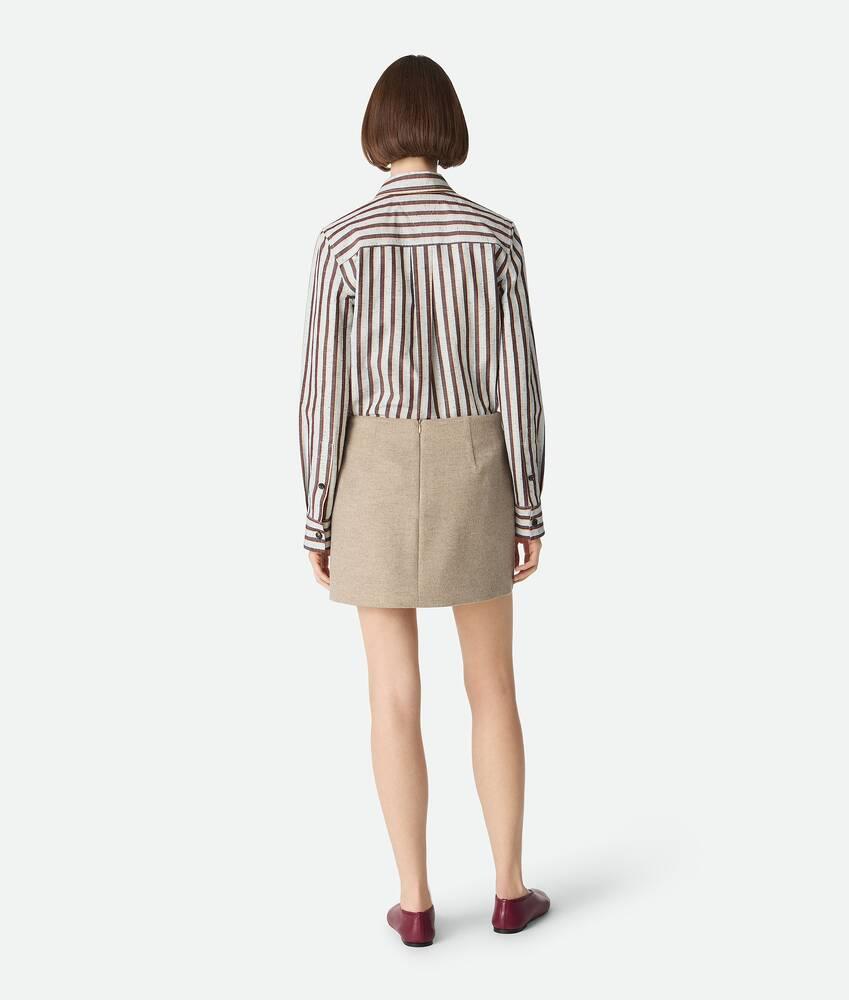 Women's Wool And Cashmere Skirt in Sandshell melange Product Image