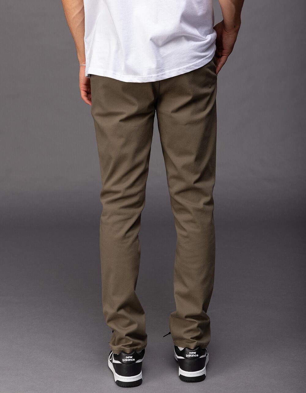 RSQ Mens Slim Taper Chino Pants - ARMY Product Image
