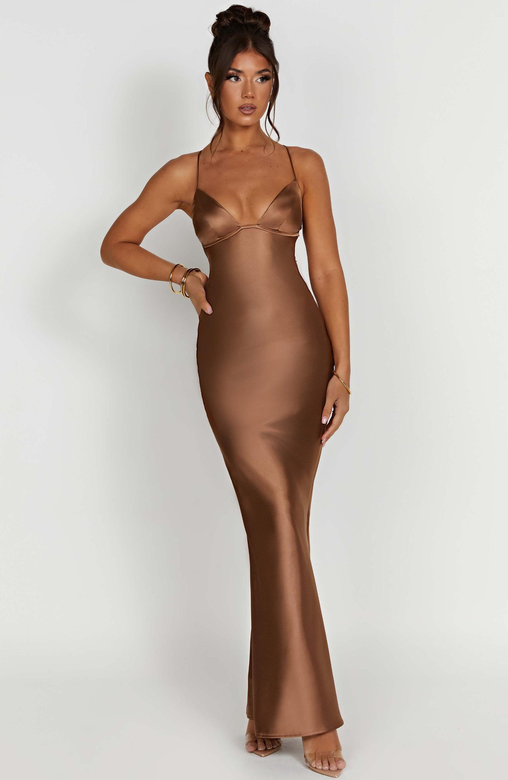 Fenty Maxi Dress - Chocolate Product Image