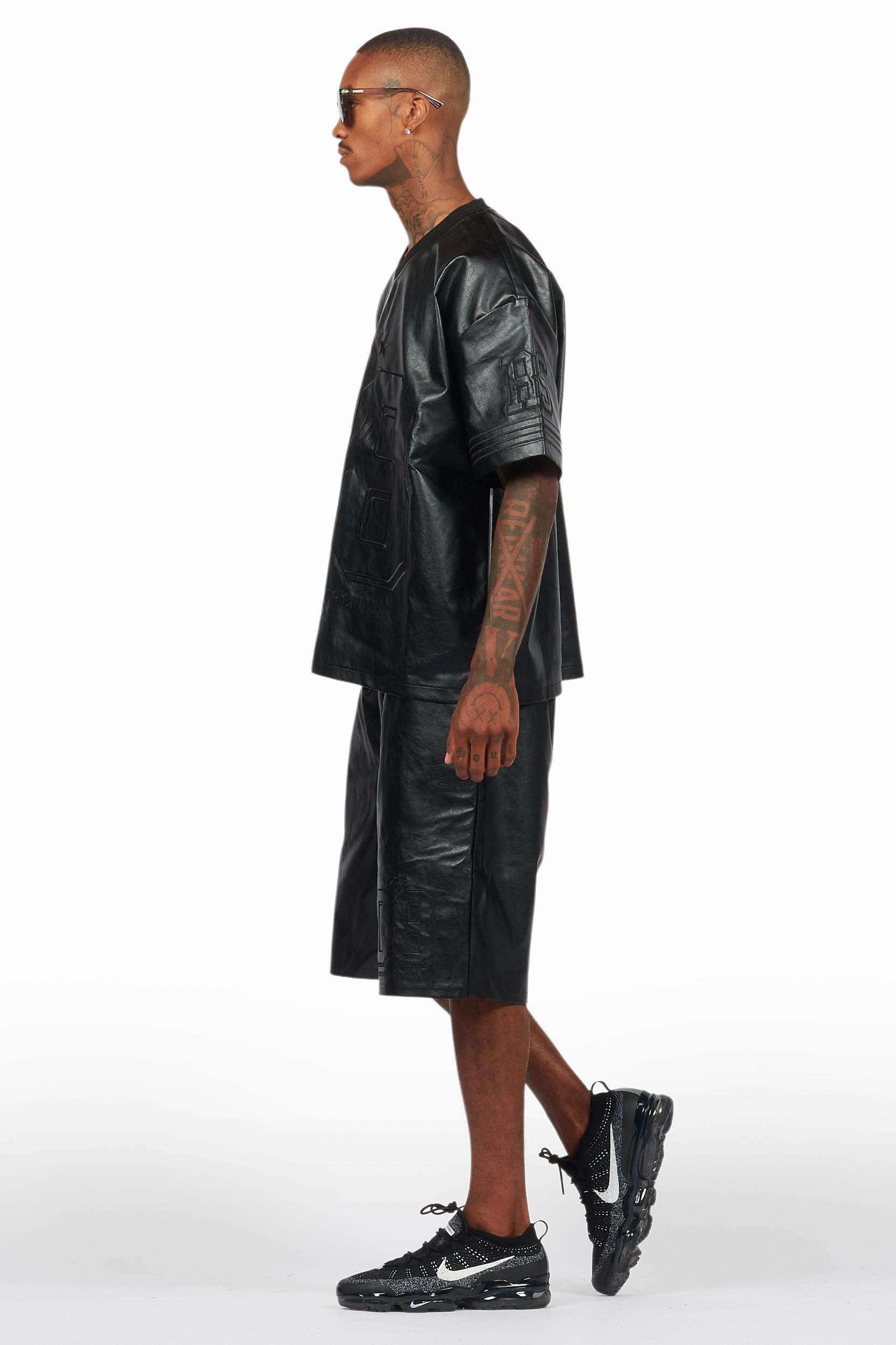 Antosha Black T-Shirt/Short Set Male Product Image