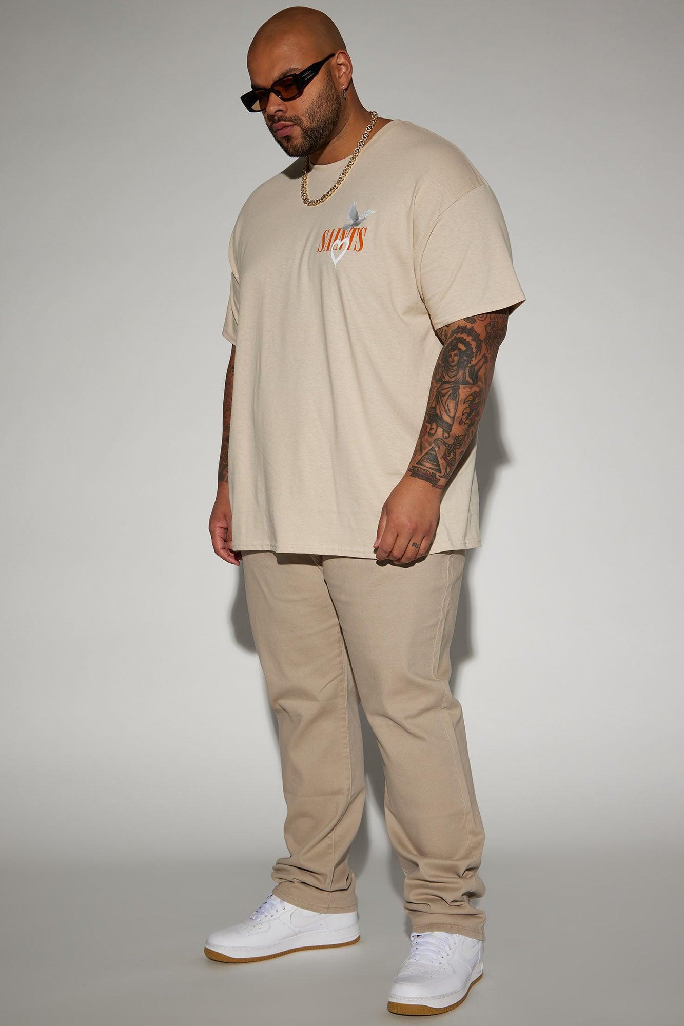 Mike Straight Taper Jeans - Khaki Product Image