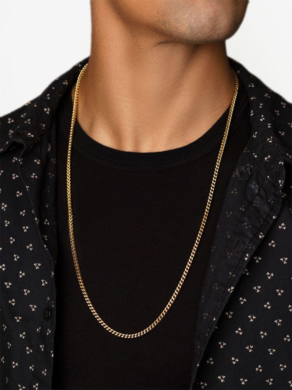 squared chain-link necklace Product Image