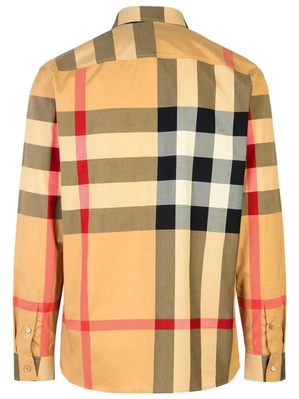 checkered cotton shirt Product Image