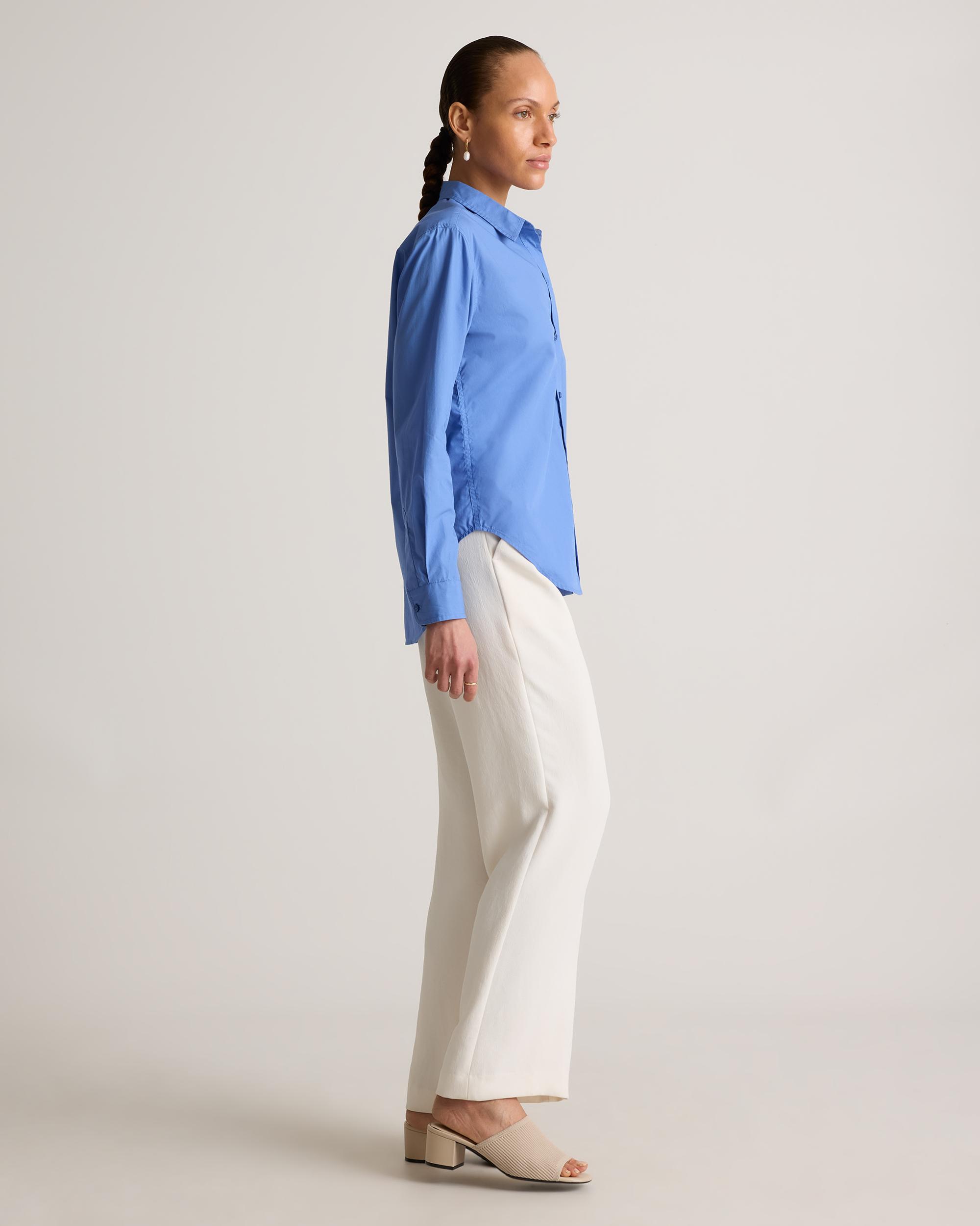 Quince | Women's Poplin Long Sleeve Shirt Organic Cotton Product Image
