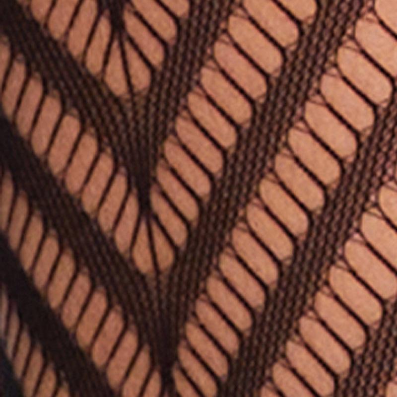 High Waisted Patterned Fishnet Tights Female Product Image