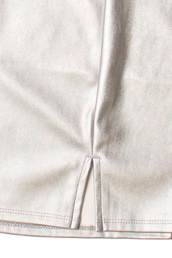 Metallic Mini Slit Skirt Product Image