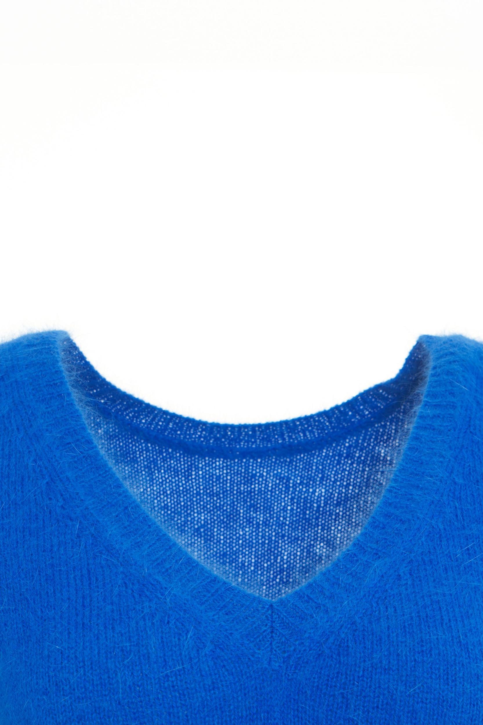 Knitted Sweater with V-Neck Product Image
