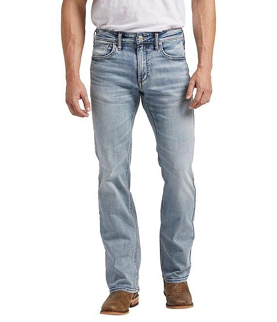 Silver Jeans Co. Jace Slim Fit Bootcut Leg MAX FLEX Light Wash Jeans Product Image