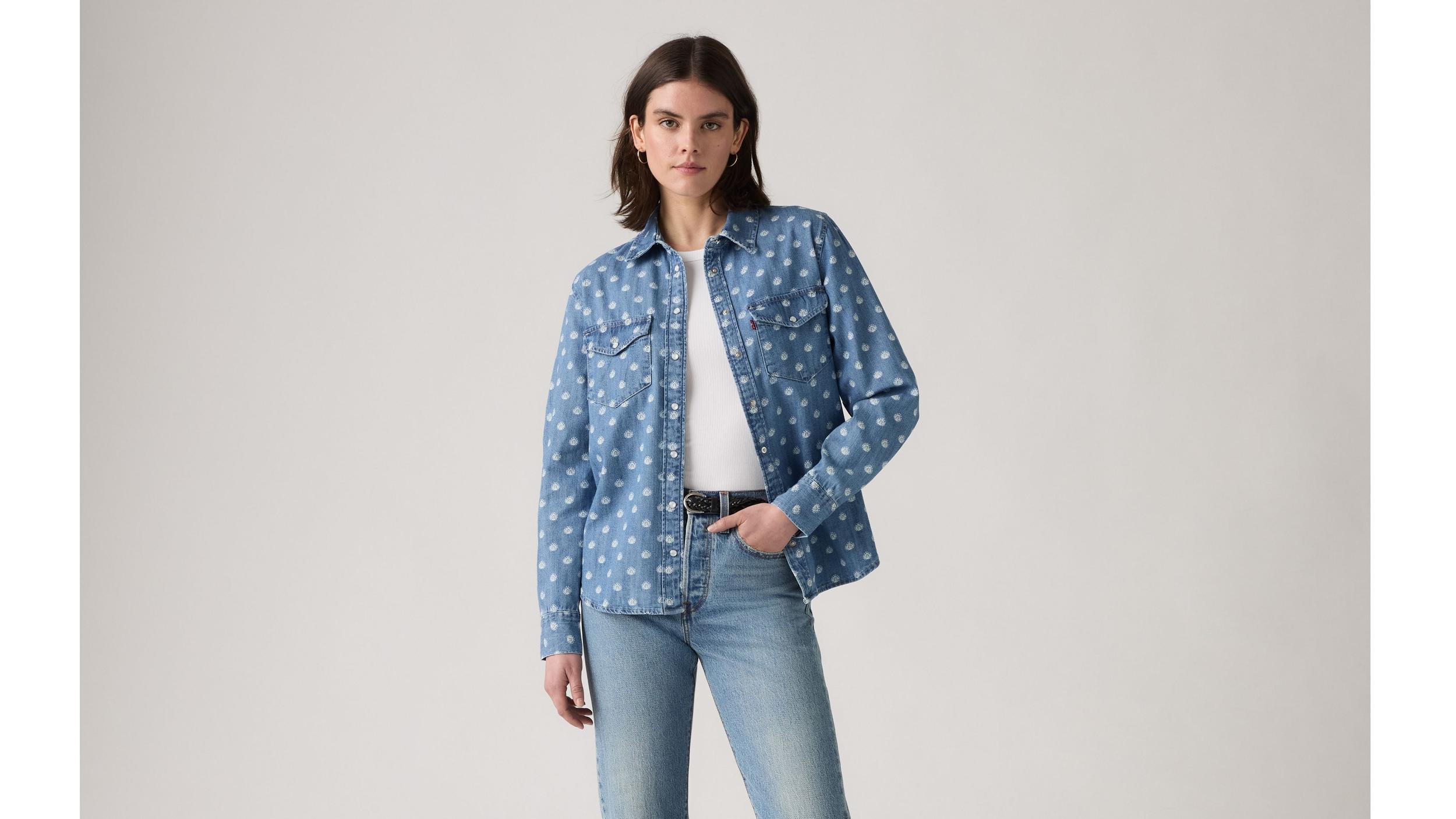 Iconic Western Denim Shirt Product Image