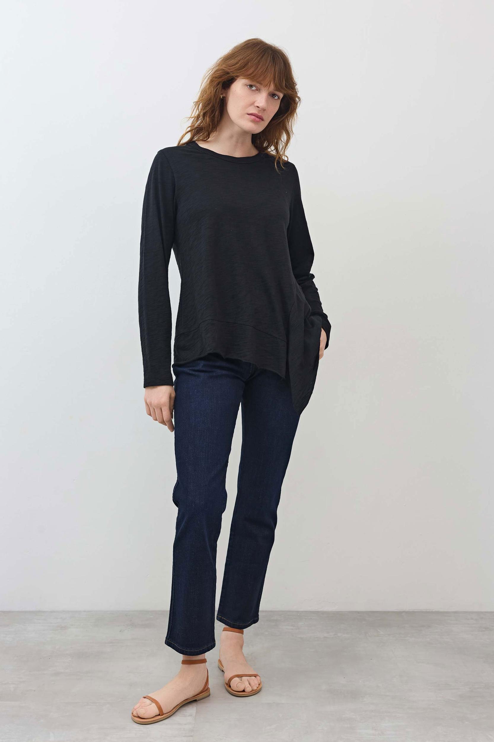 Asymmetric Long Sleeve Tunic Product Image