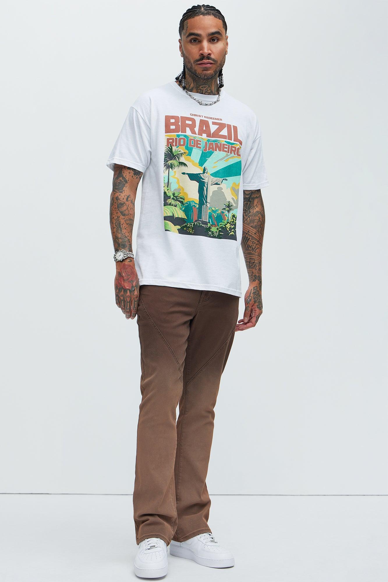 Brazil Rio De Janeiro Short Sleeve Tee - White Product Image