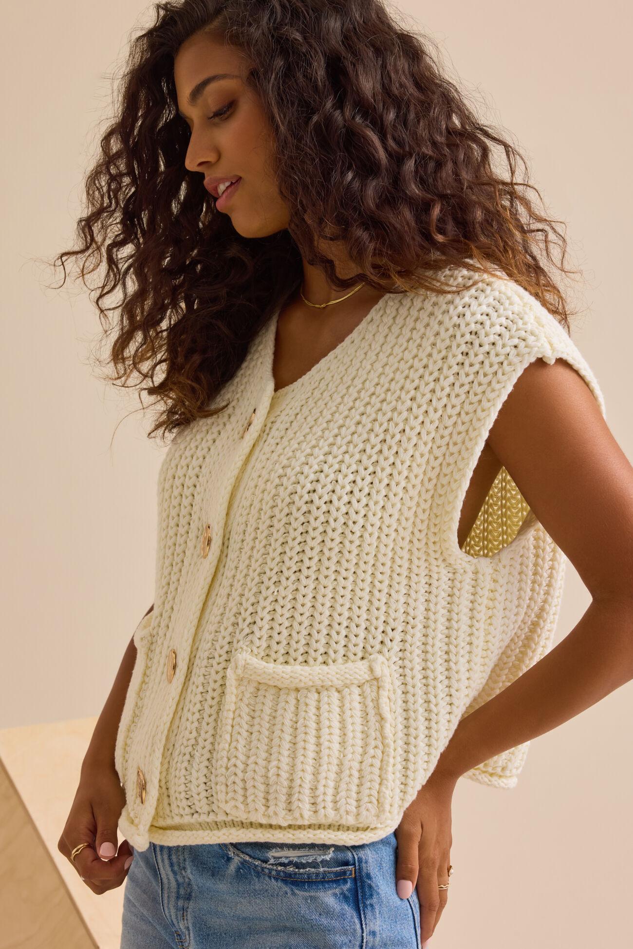 Nolan Cardigan Sweater Vest Product Image