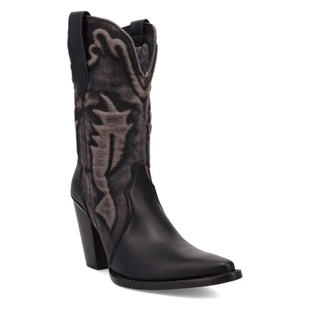 Dingo Tipsy Women's Leather Boots, Size: 8, Black Product Image