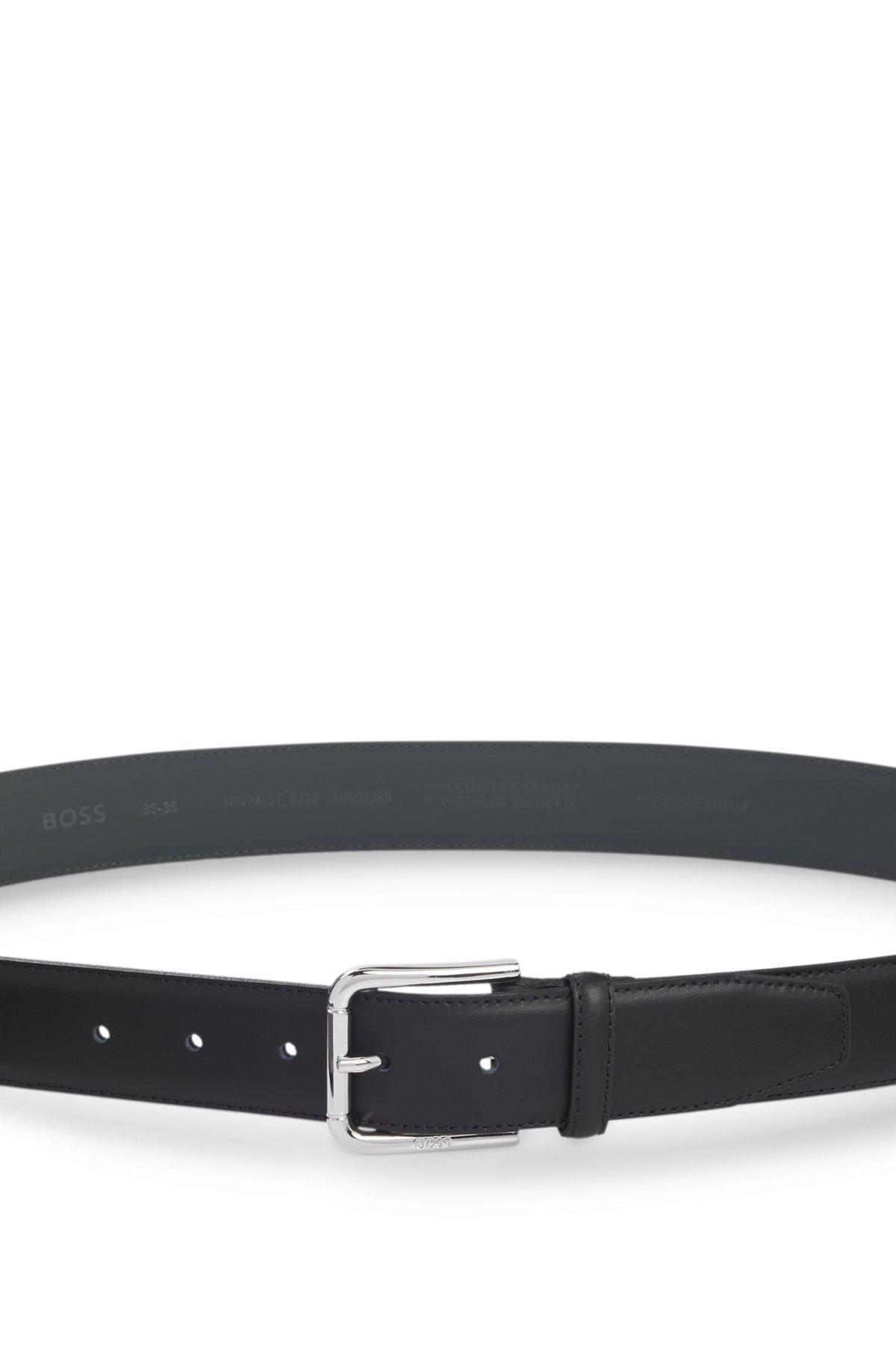 Italian-leather belt with pin buckle Product Image