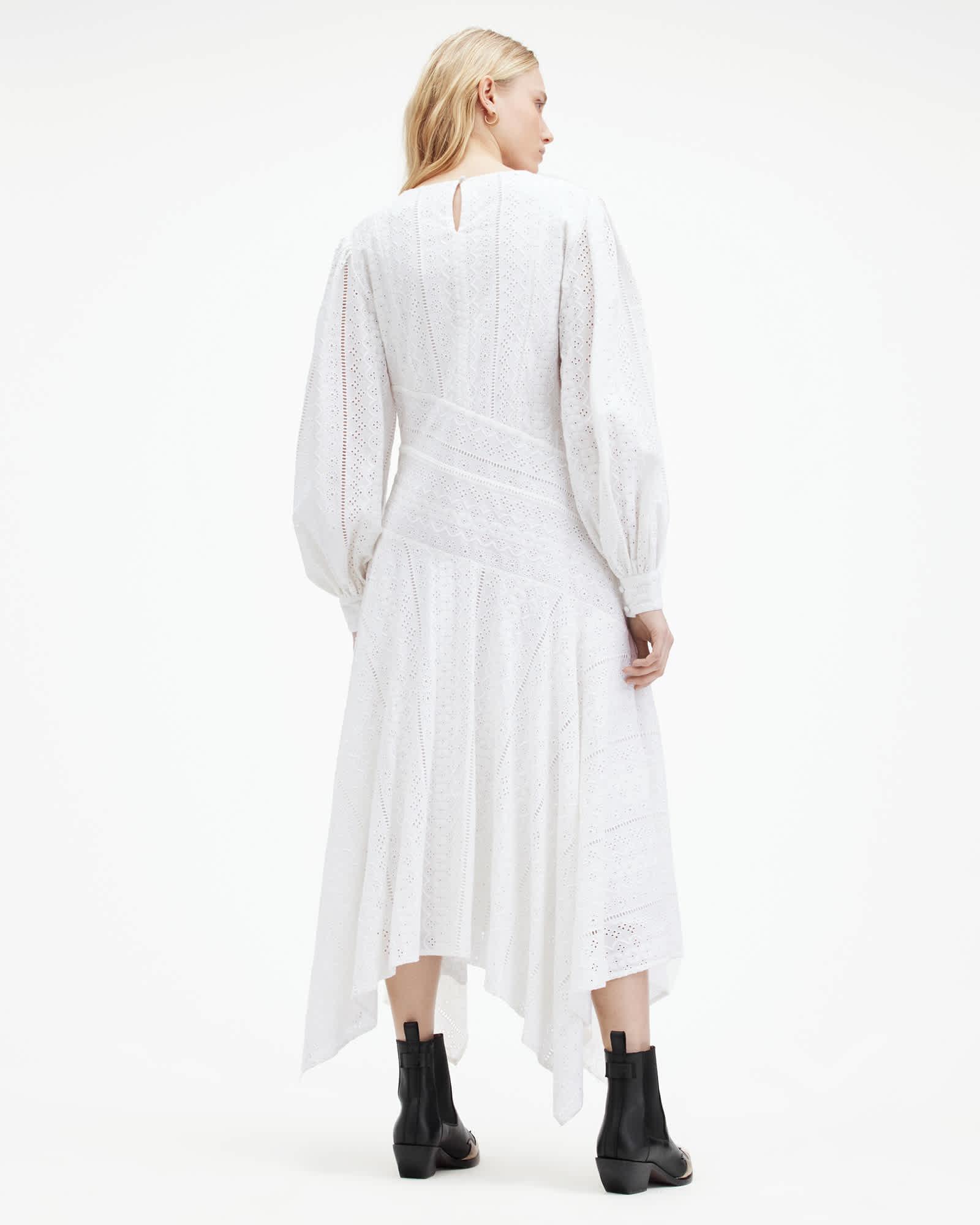 Aviana V-Neck Broderie Maxi Dress Product Image