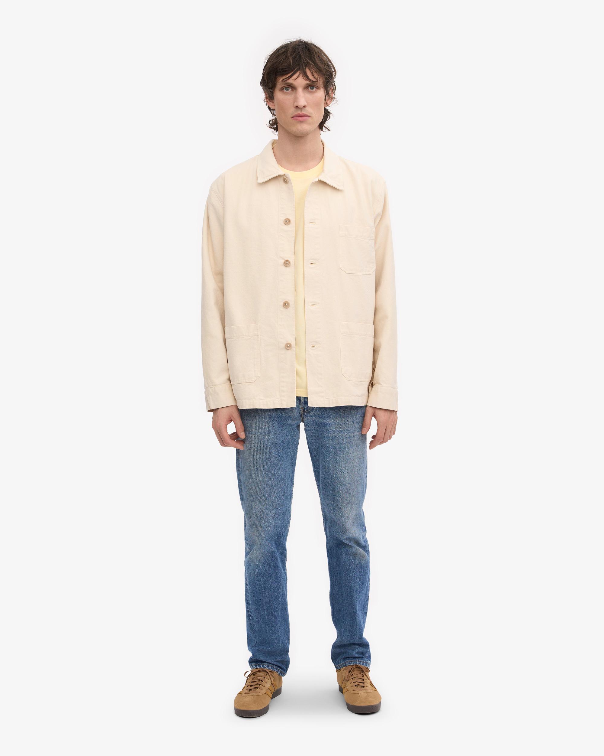 Organic Workwear Jacket - Ivory White Product Image