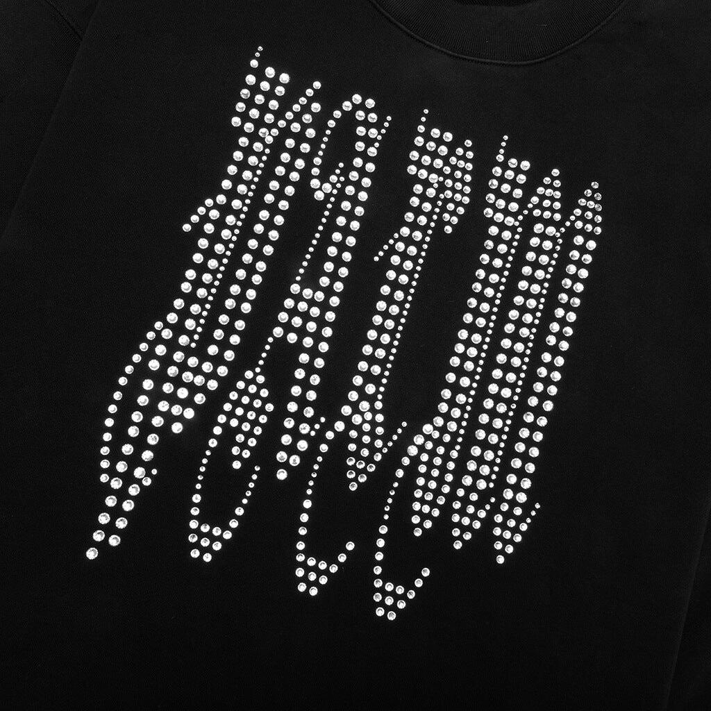 New Gothic Studded Crew - Black/Silver Male Product Image