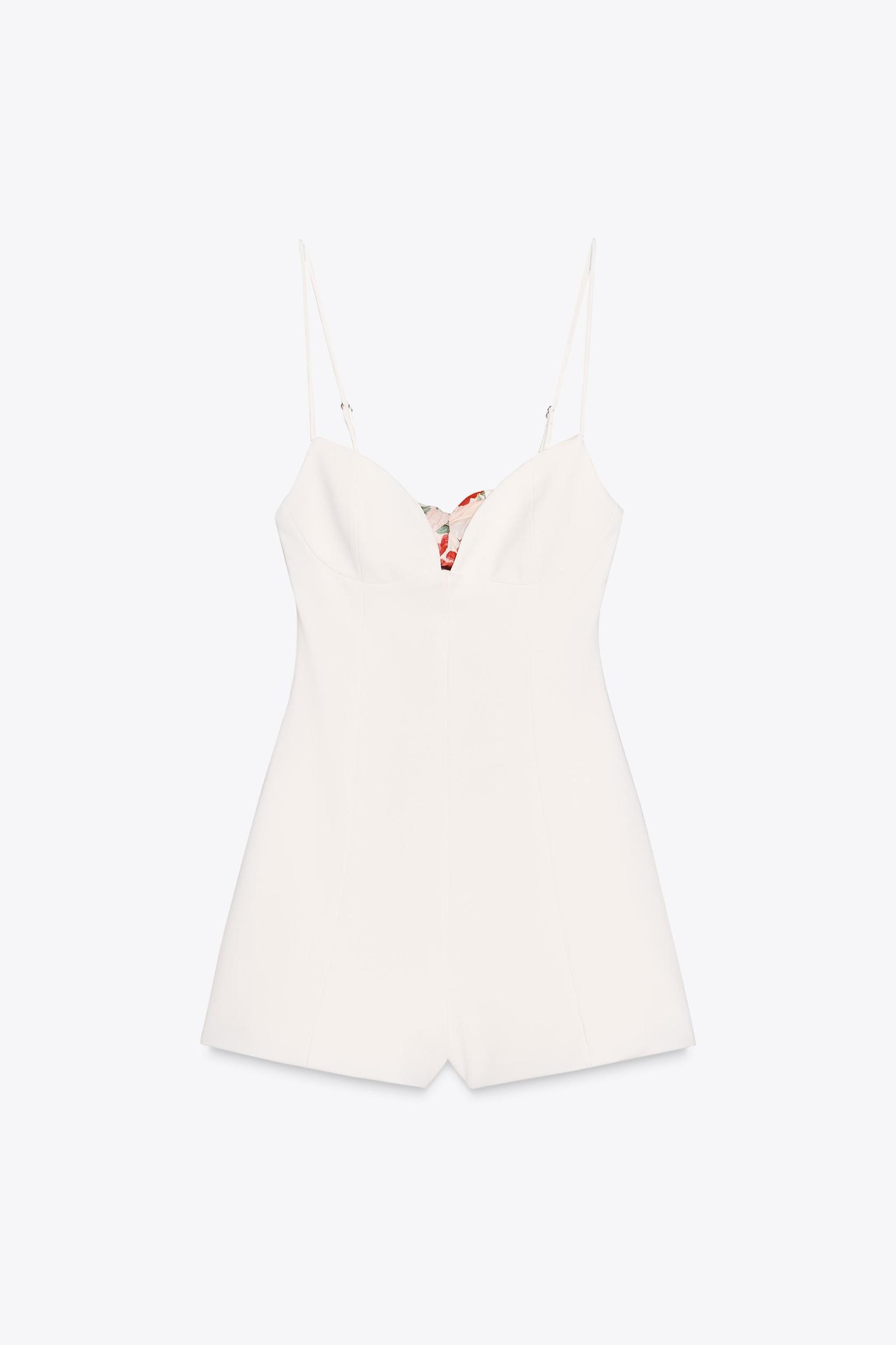 CUT OUT HANDKERCHIEF SHORT JUMPSUIT Product Image