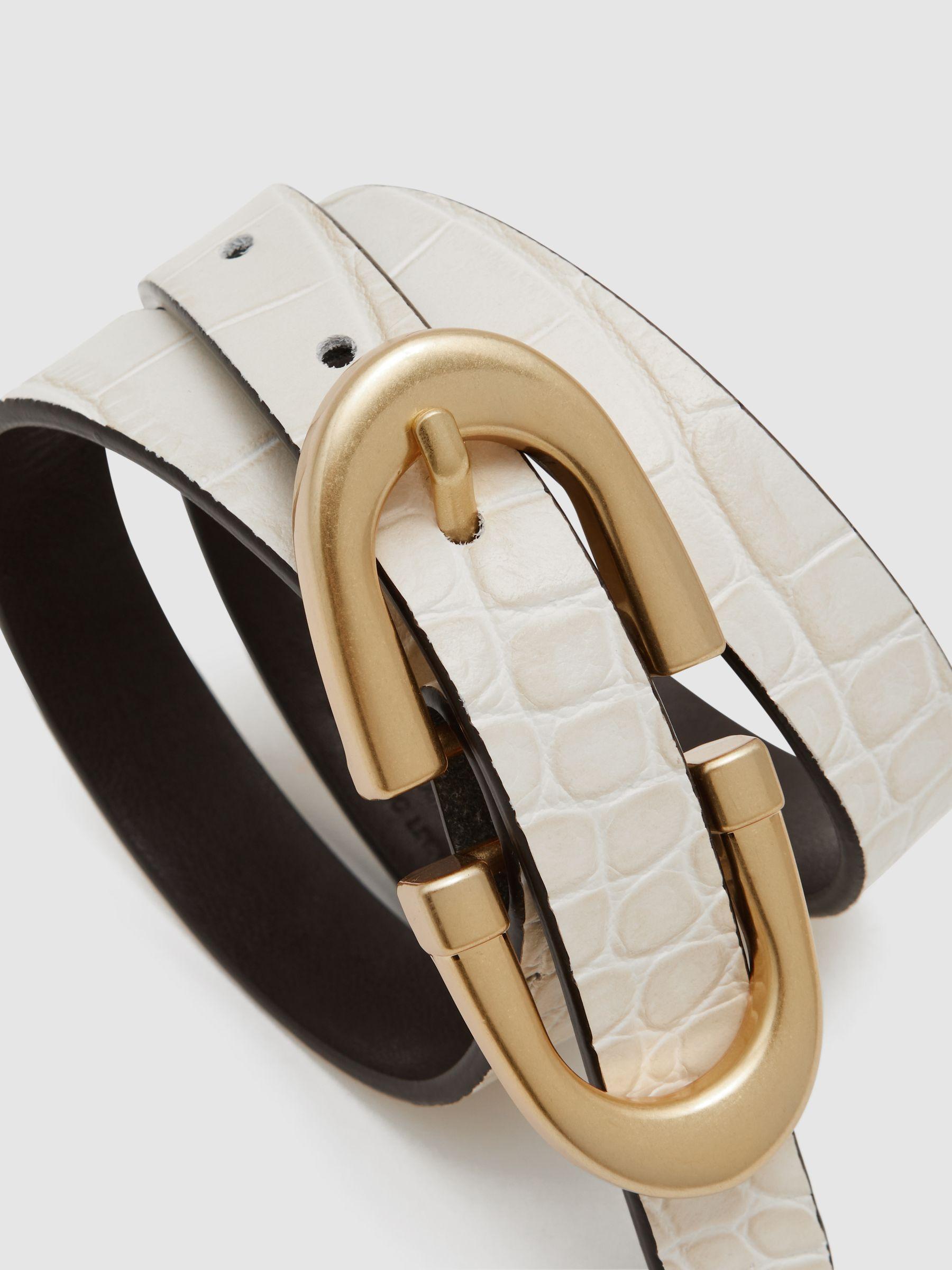 Horseshoe Belt in Cream Product Image