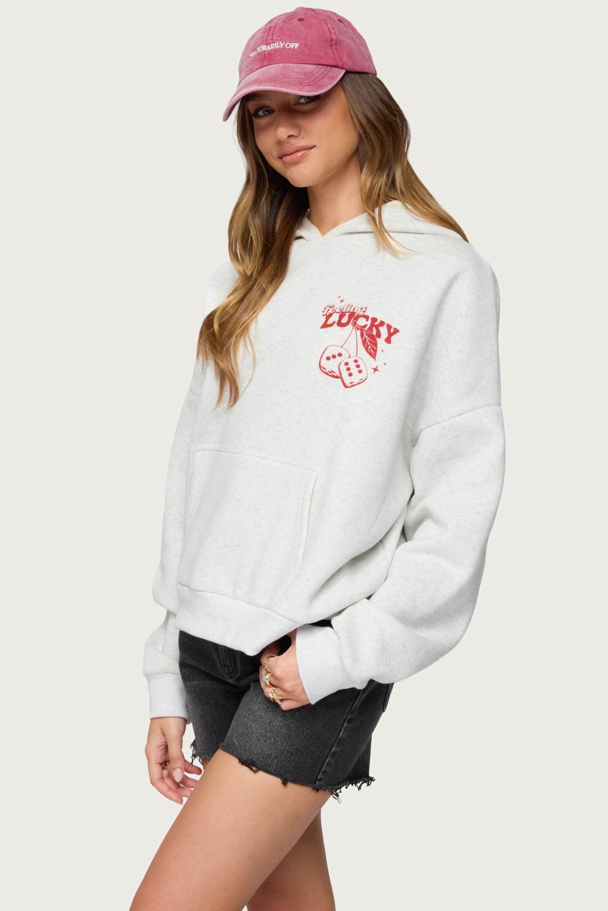 Feeling Lucky Oversized Hoodie Product Image