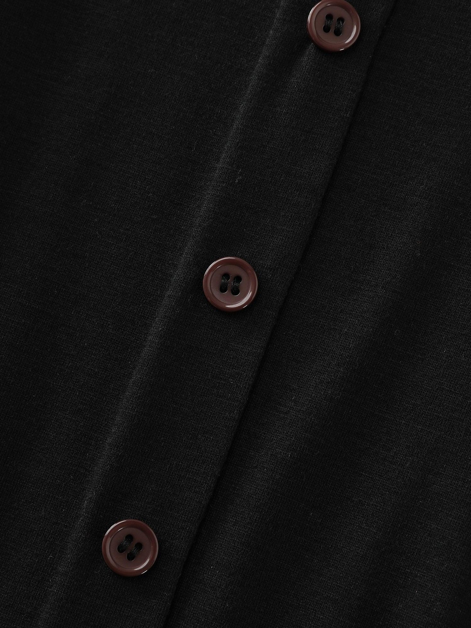Supersoft Belt Detail Button Midi Dress Female Product Image