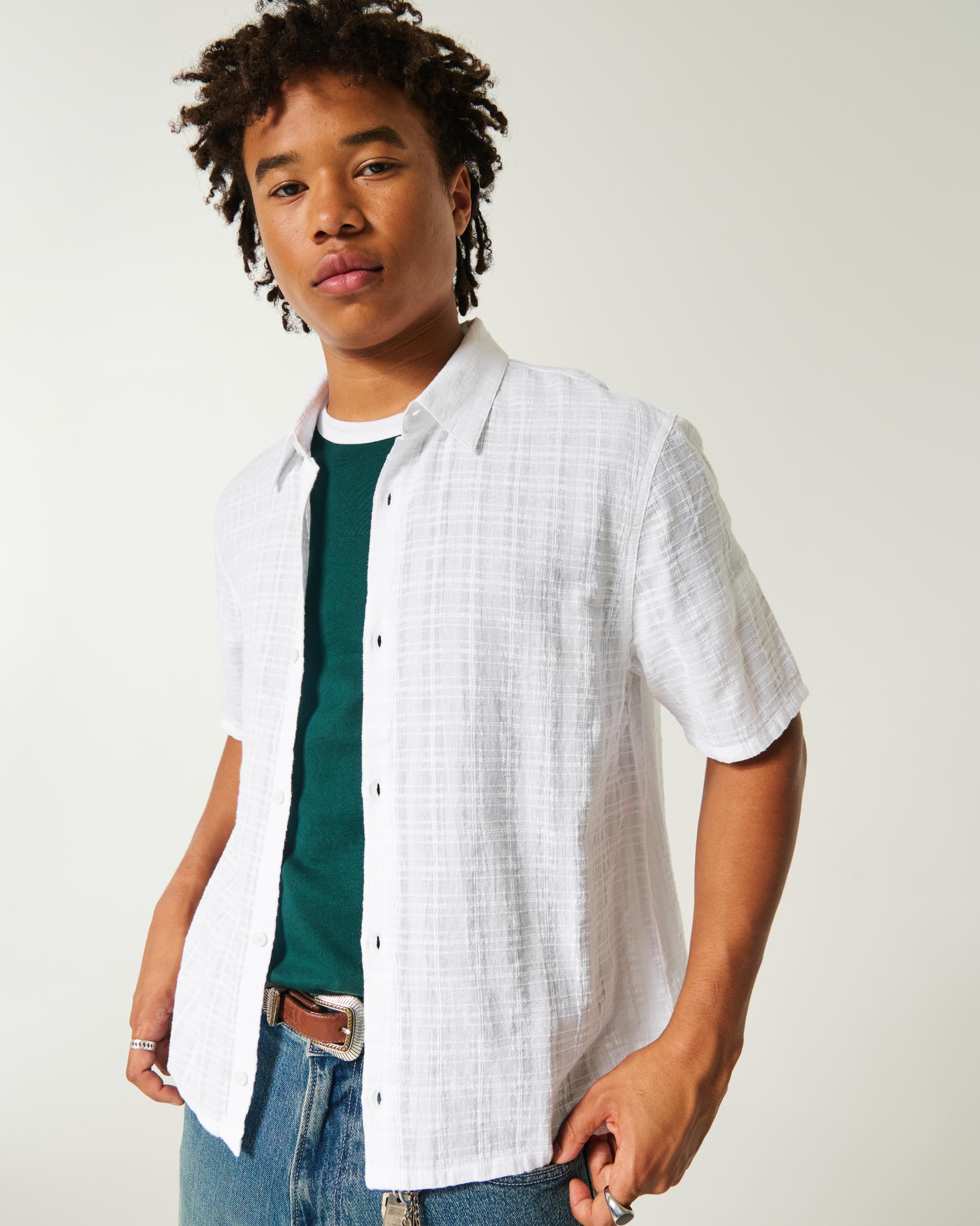 Boxy Short-Sleeve Shirt Product Image