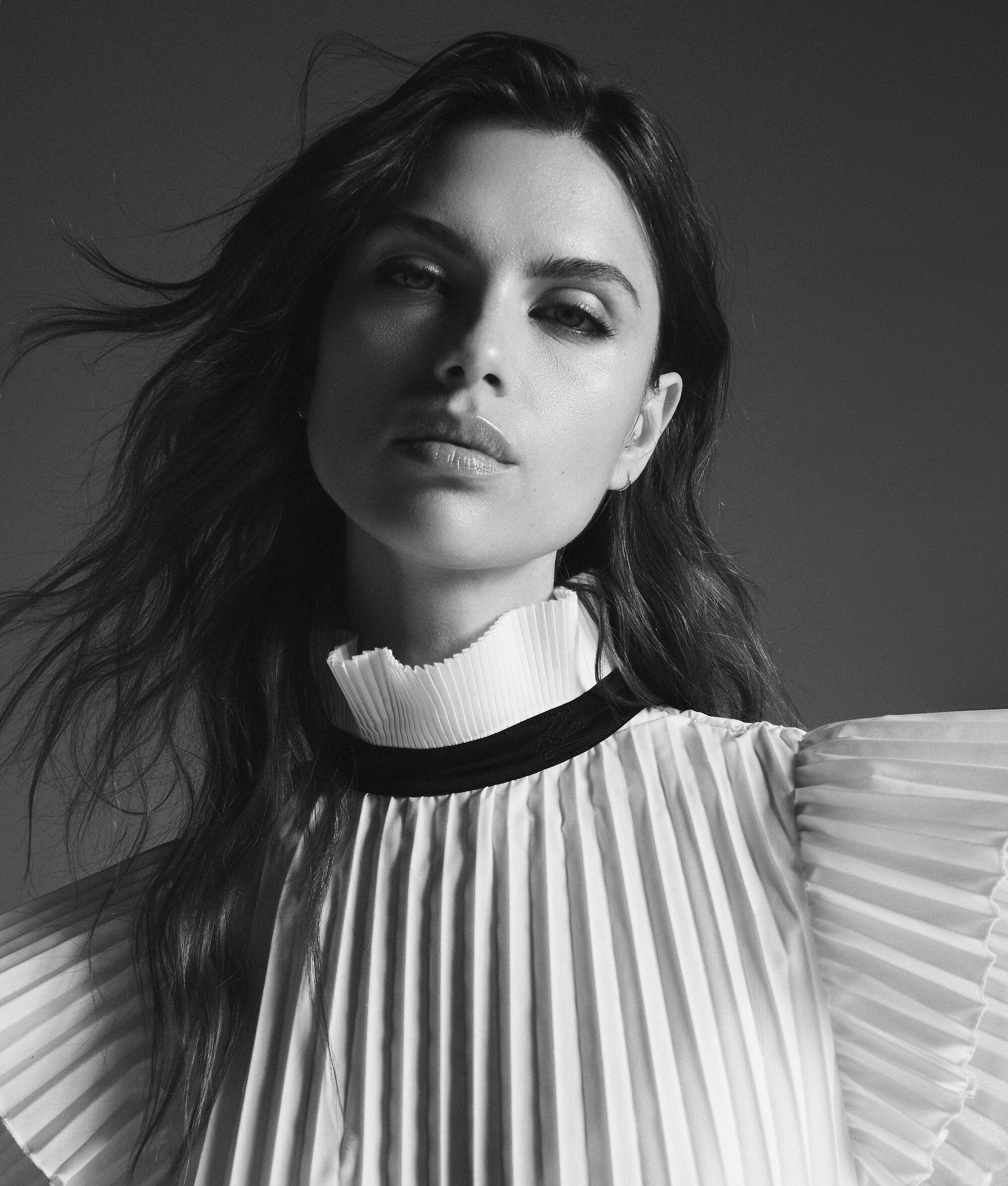 KL STUDIO PLEATED BLOUSE Product Image