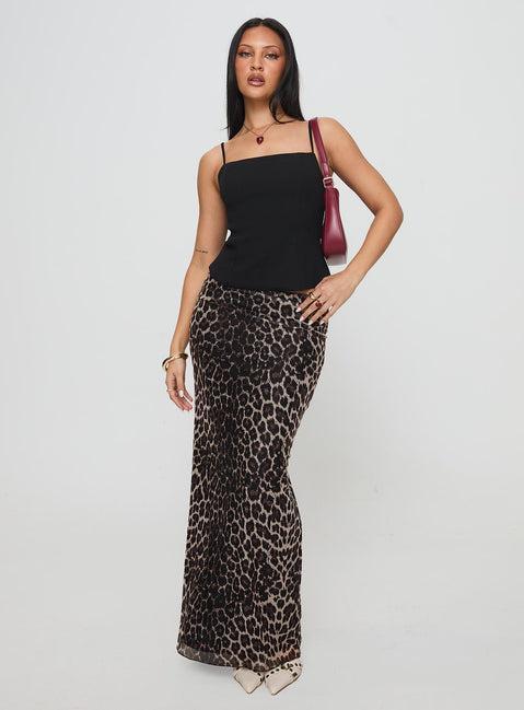 Ergo Maxi Skirt Leopard Product Image
