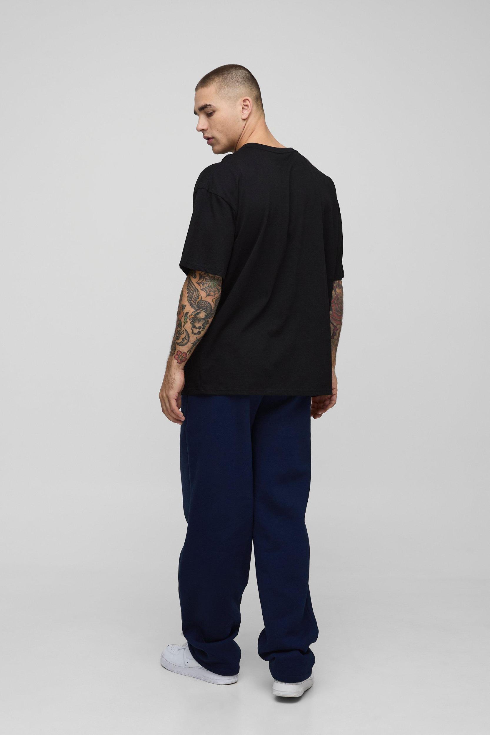 Oversized NASCAR Racing License Graphic T Shirt | boohooMAN USA Product Image