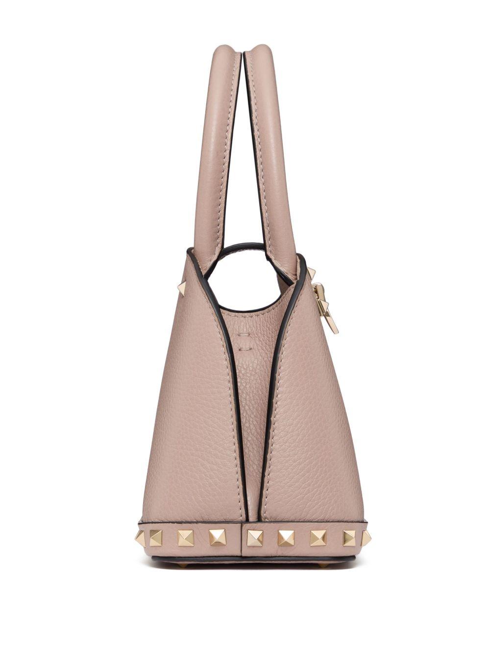 rockstud leather tote bag Product Image