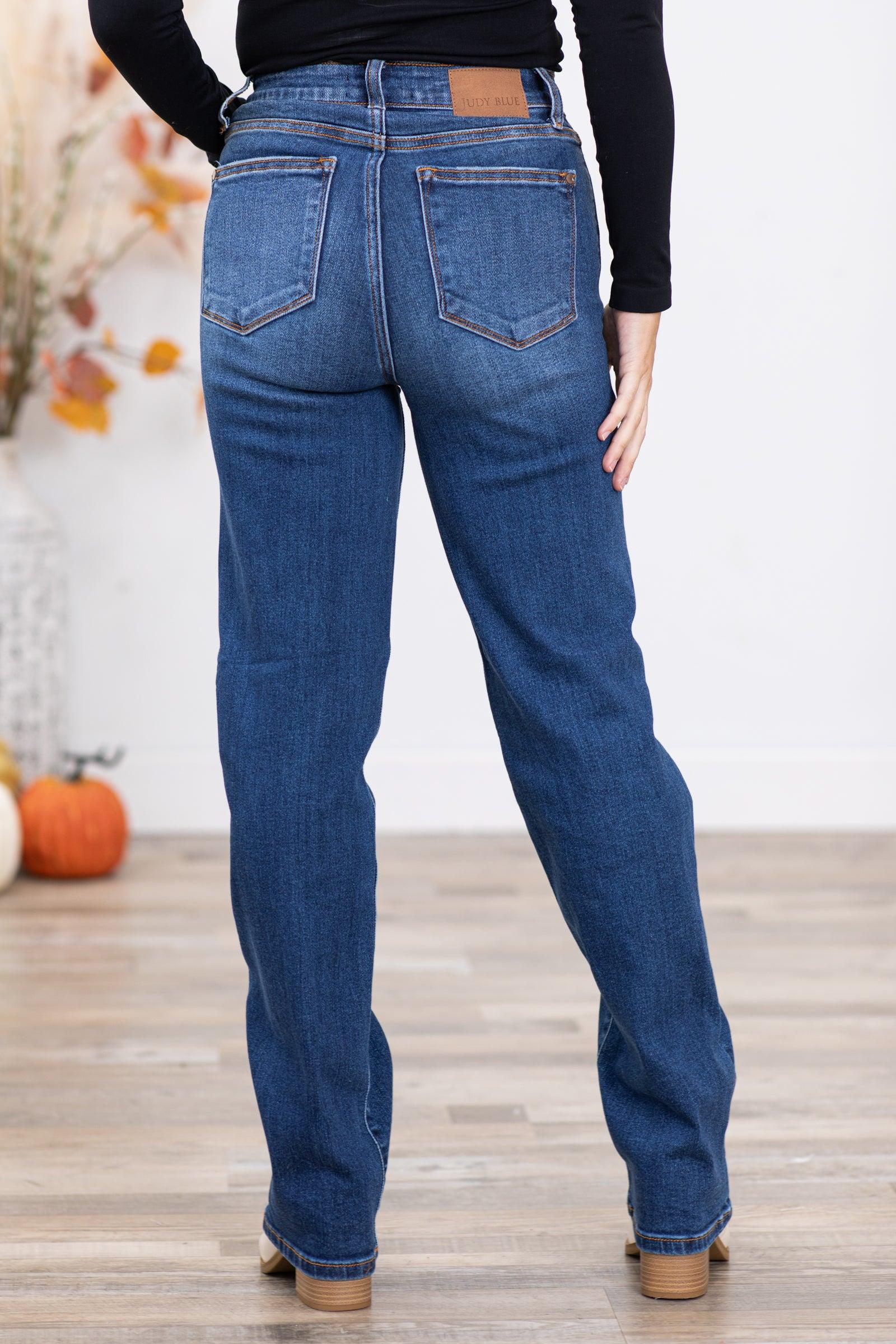 Judy Blue Hidden Button Fly Dad Fit Jeans Product Image