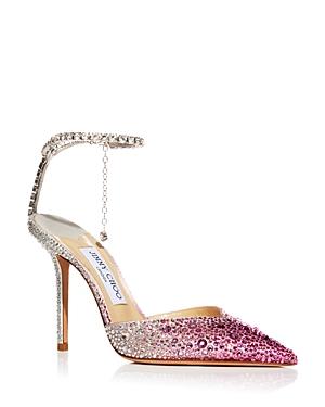 Jimmy Choo Womens Saeda 100 Embellished Pointed Toe Pumps Product Image