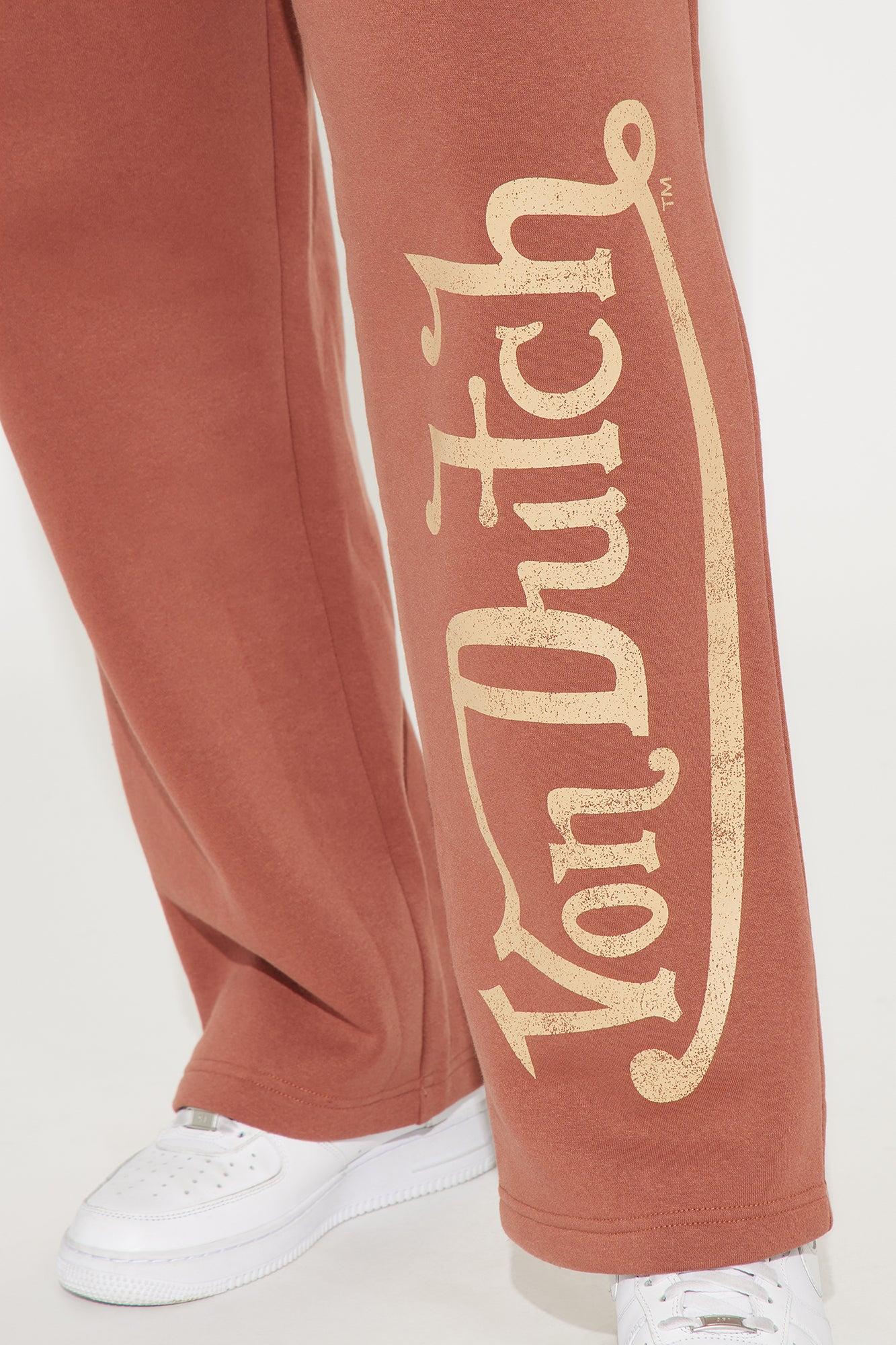 Von Dutch Vintage Wide Leg Pant - Mocha Product Image