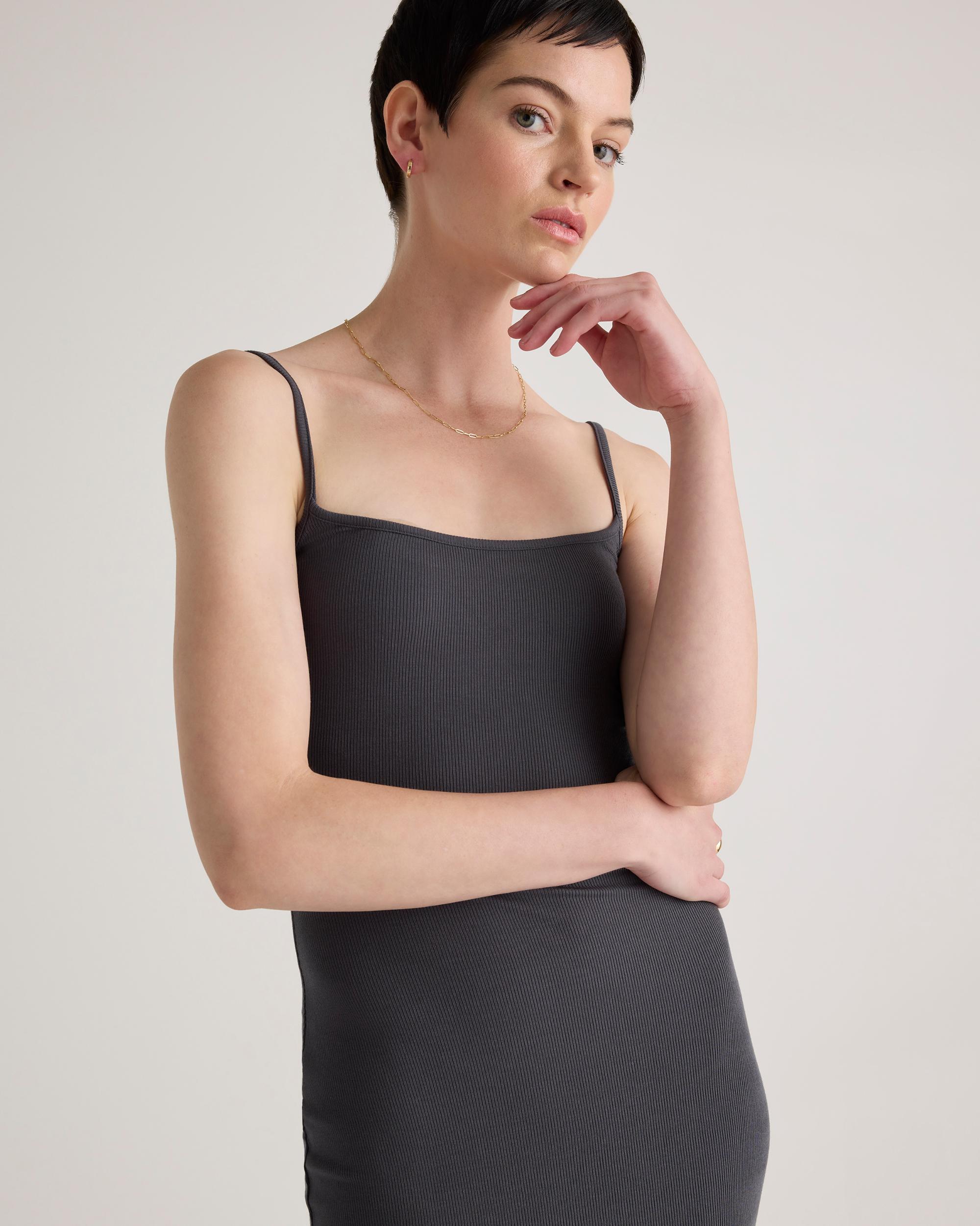 Quince | Women's Tencel Rib Knit Maxi Slip Dress Cotton/Modal Product Image