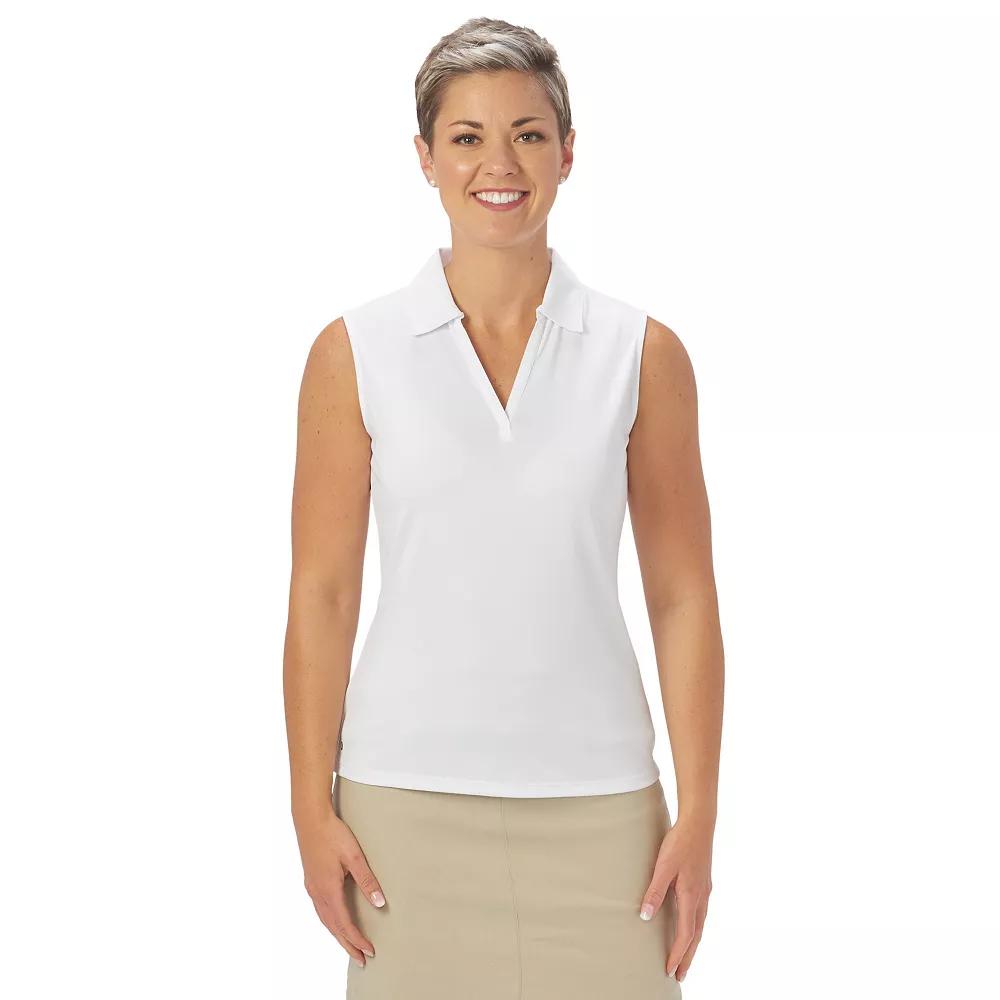 Women's Nancy Lopez Legacy Sleeveless Polo, Size: XL, White Product Image