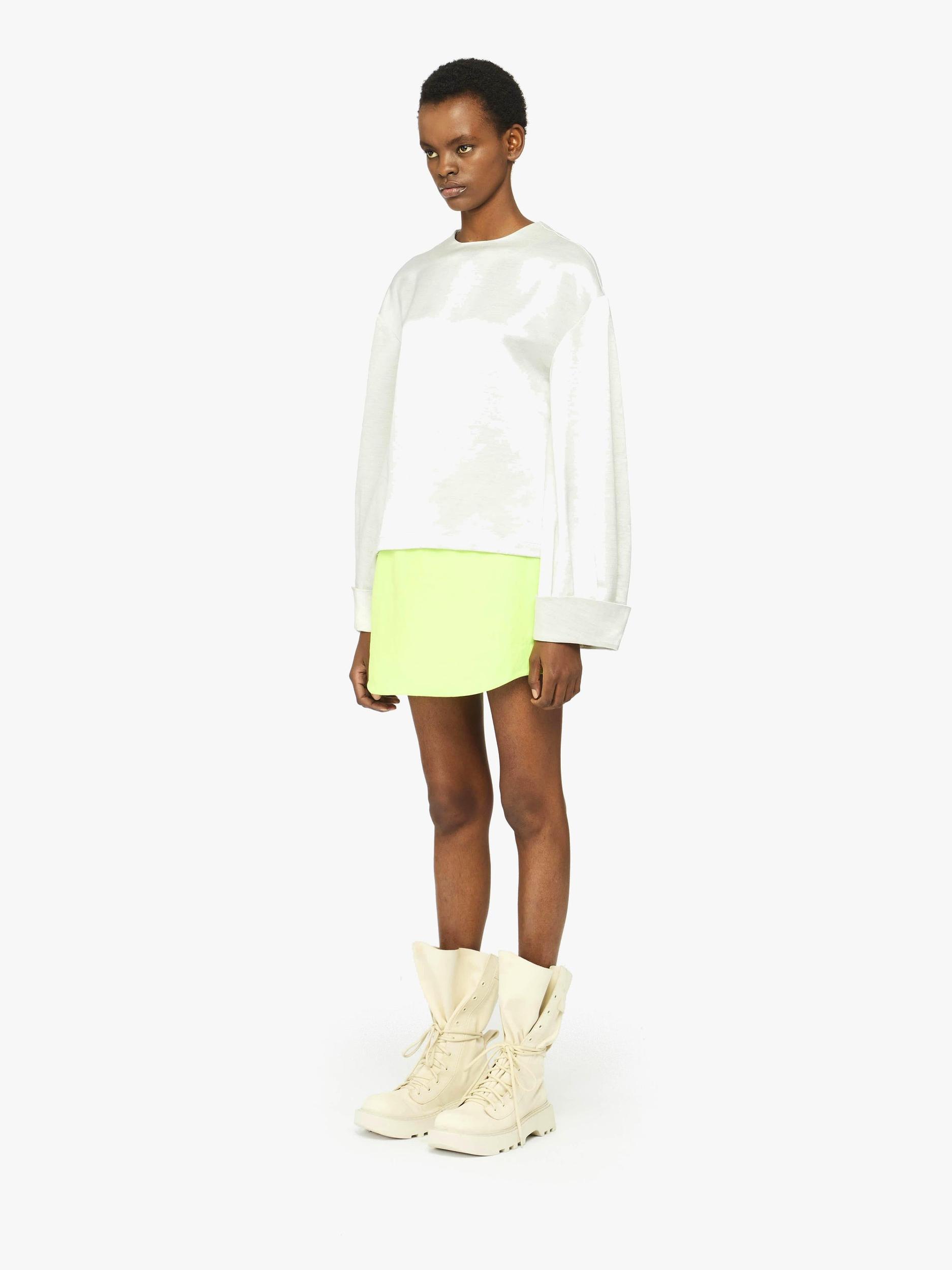 TWISTED SLEEVE SATIN TOP Product Image