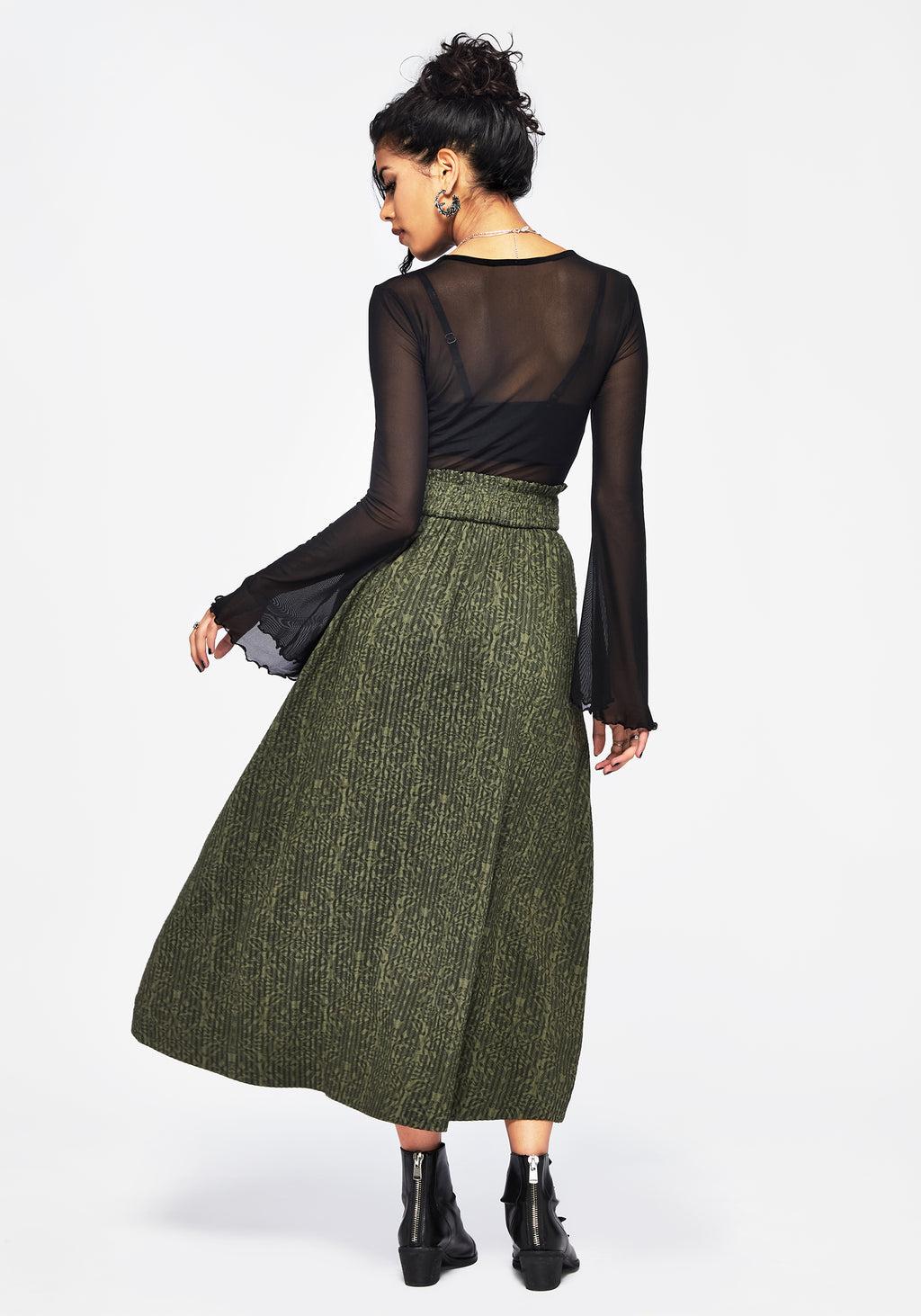 Francesca Dragon Printed Midaxi Skirt Product Image