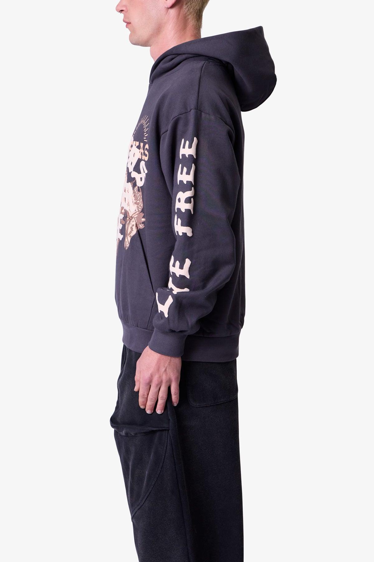 Legends Never Die Hoodie - Washed Black Product Image