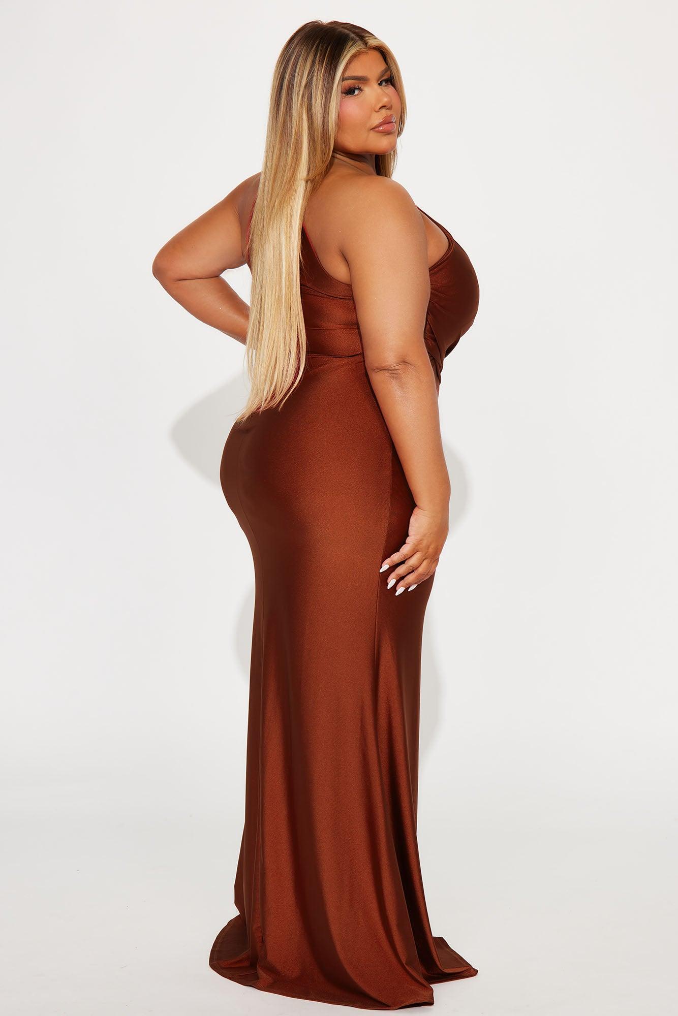 Can't Replace You Maxi Dress - Rust Product Image