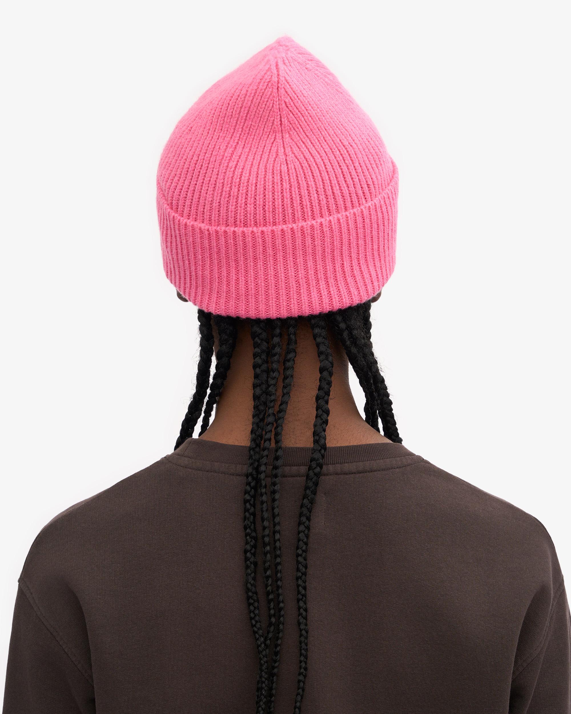 Merino Wool Beanie - Bubblegum Pink Product Image