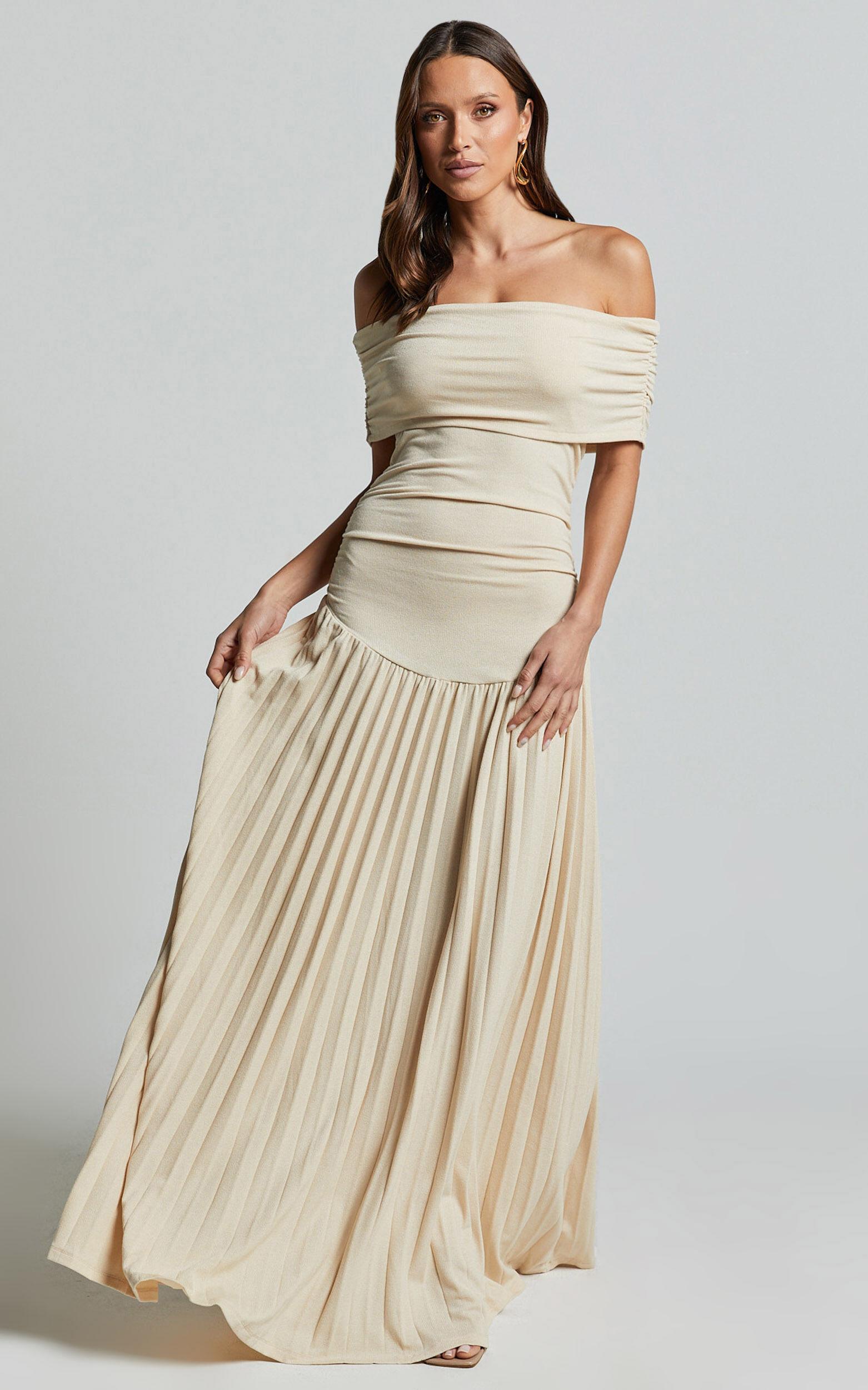 Lioness - Field Of Dreams Maxi Dress in Oatmeal Product Image