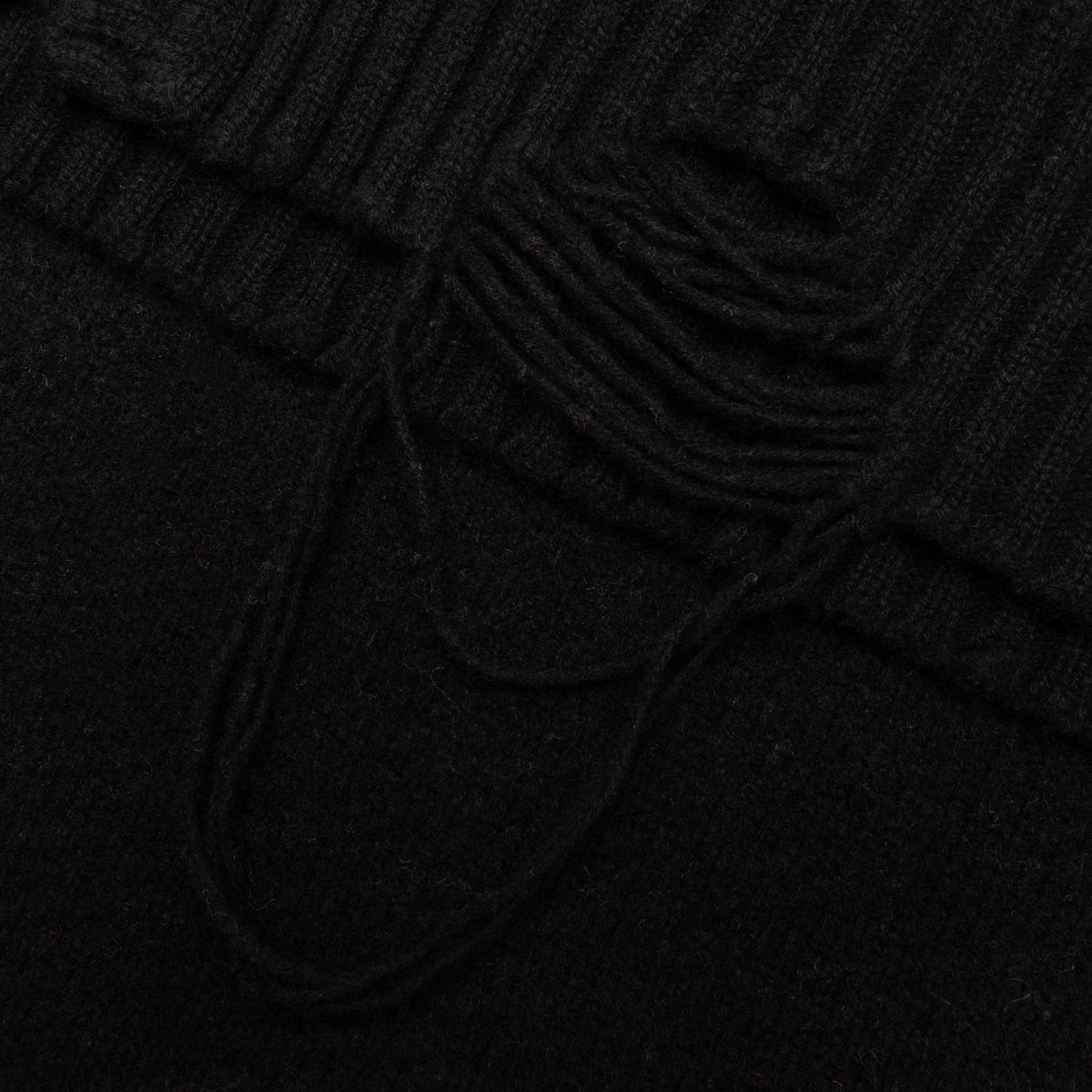 Oversize Cardigan - Black Male Product Image