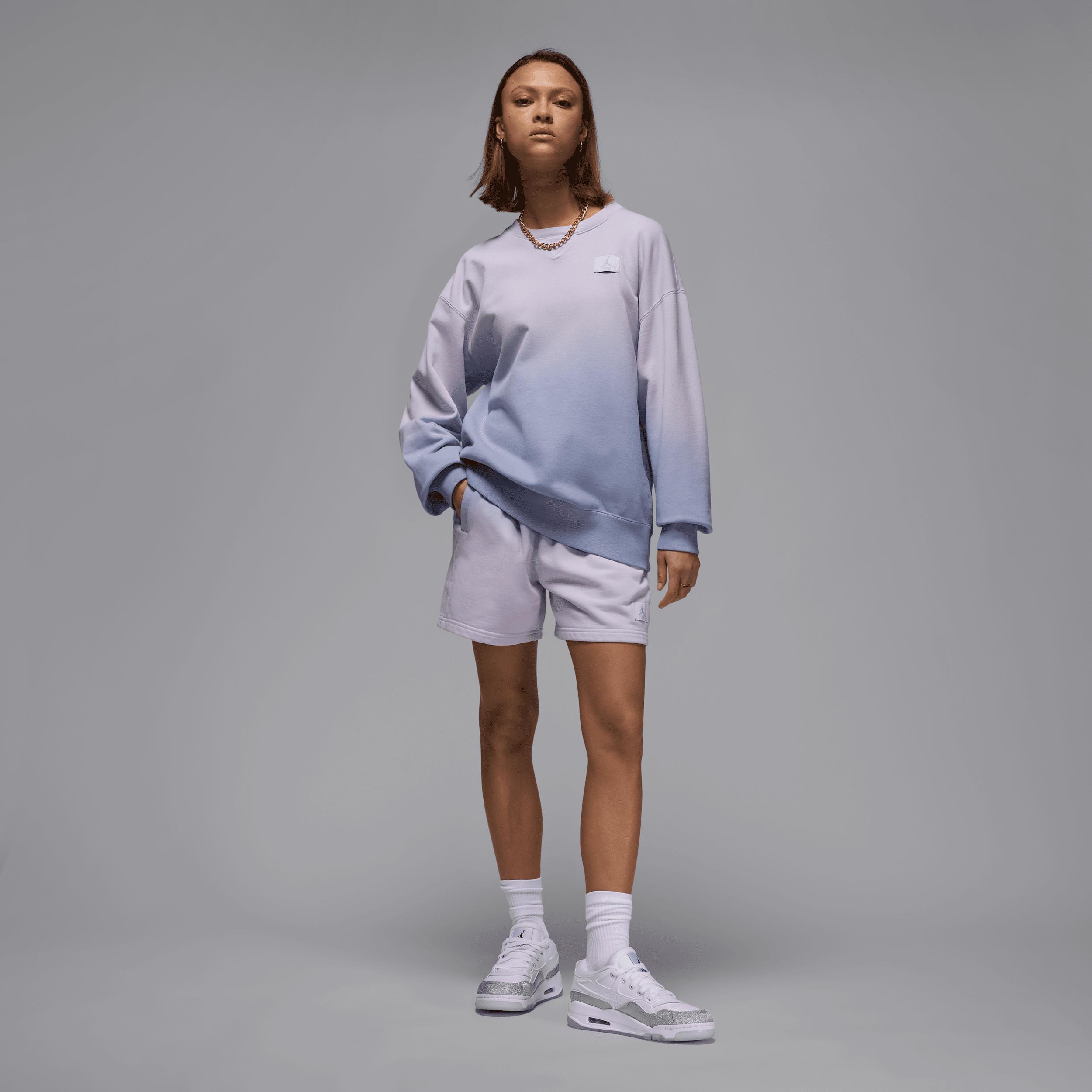 Women's Jordan Flight Fleece French Terry Crew-Neck Sweatshirt Product Image