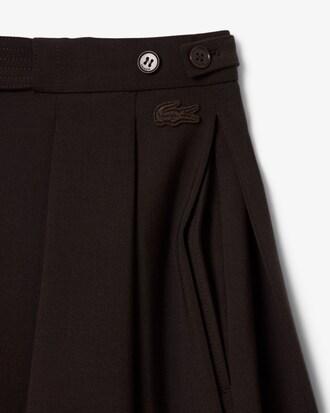 Runway Pleated Wool Bermuda Shorts Product Image