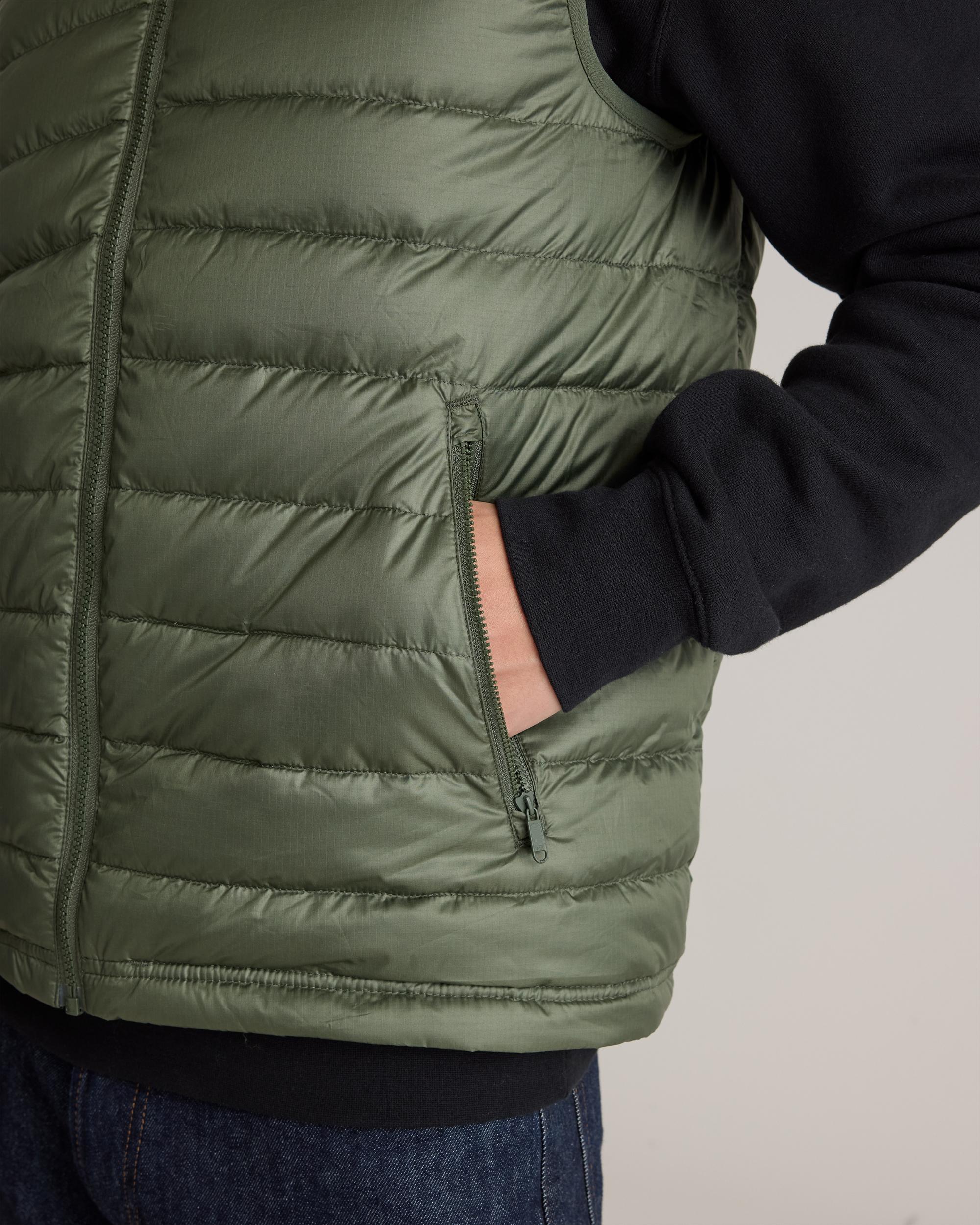 Quince | Men's Lightweight Down Packable Puffer Vest Recycled Polyester Product Image