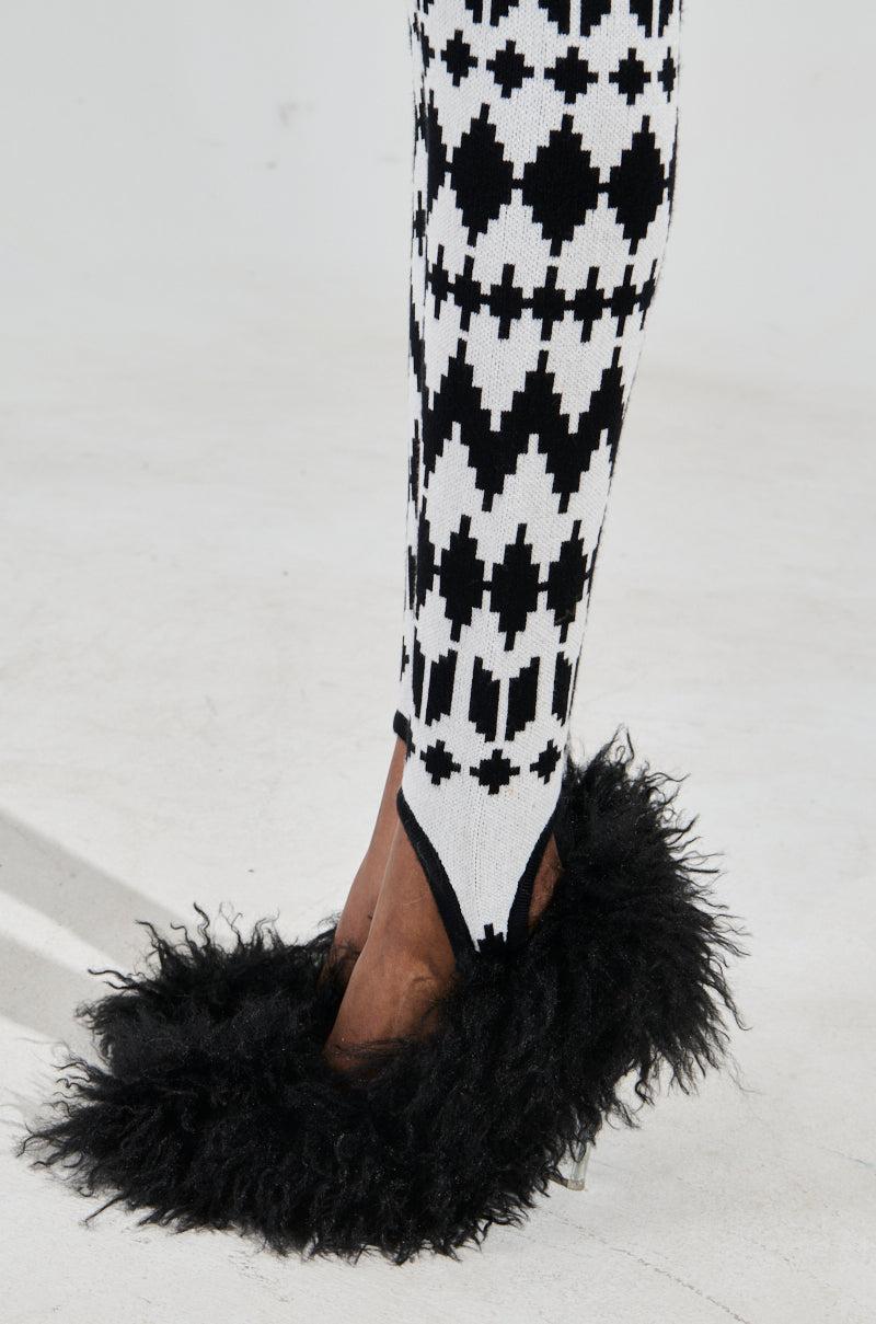 APRES SKI BADDIE FUR TRIM ZIP UP SWEATER Product Image